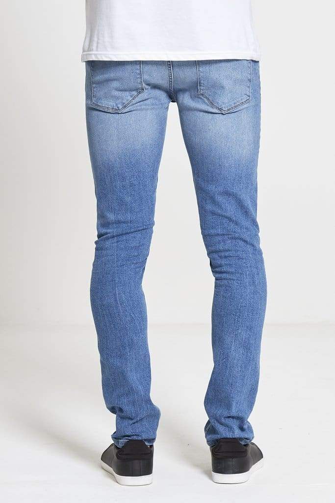 DML ACE Slim Stretch Jeans for Men - Light Wash Denim Pants | Comfortable & Stylish for Casual Wear, Office & Night Out