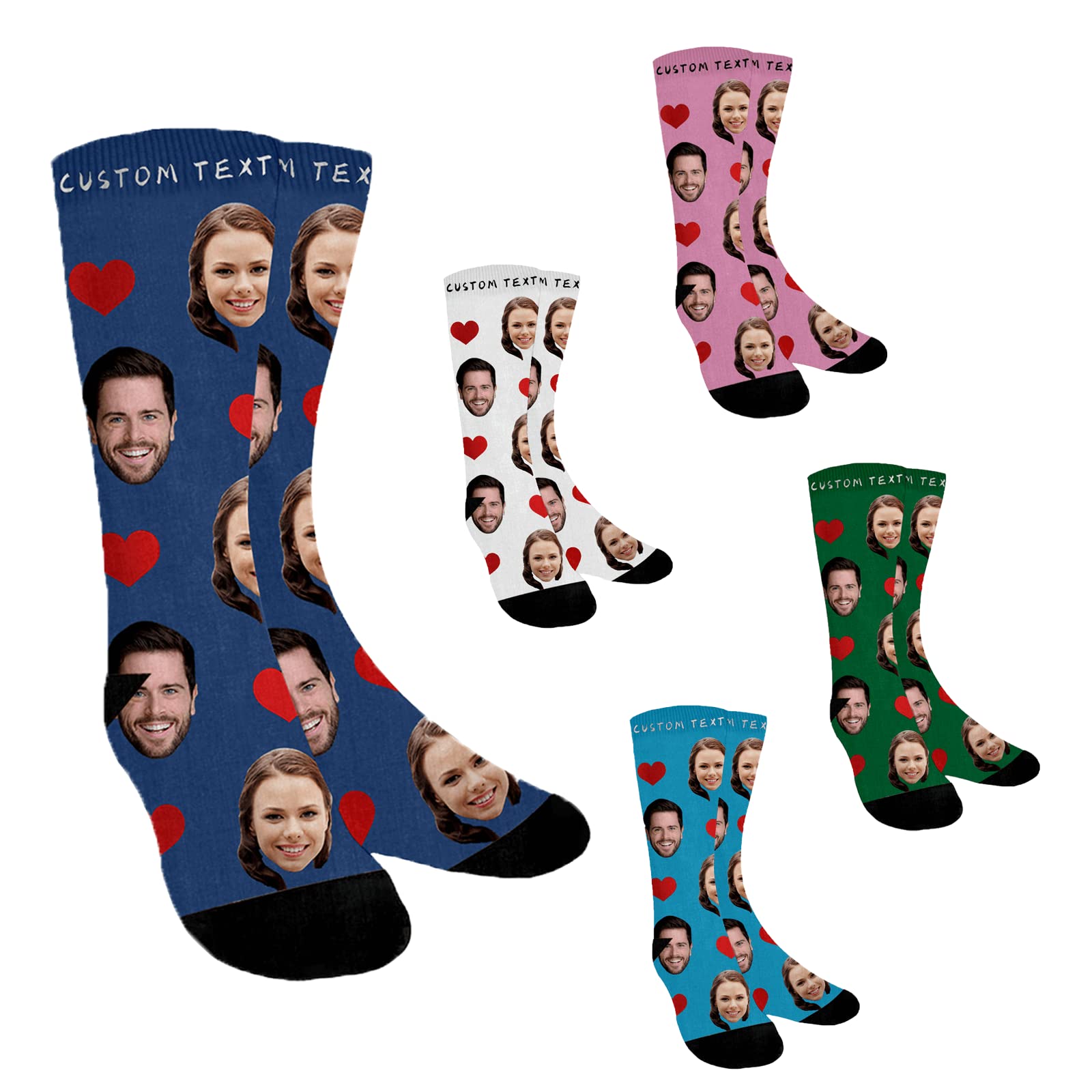 Custom Personalized Photo Socks for Women, Men, Girls & Boys - Unique Unisex Gift with Your Design - Perfect for Birthdays, Anniversaries & Special Occasions