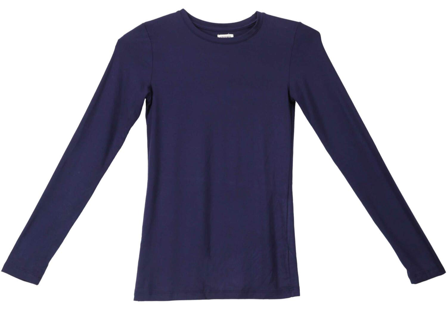Lagence Women's Tess Long Sleeve T-Shirt - Soft Cotton Crewneck Top for Casual Wear, Layering & Everyday Comfort