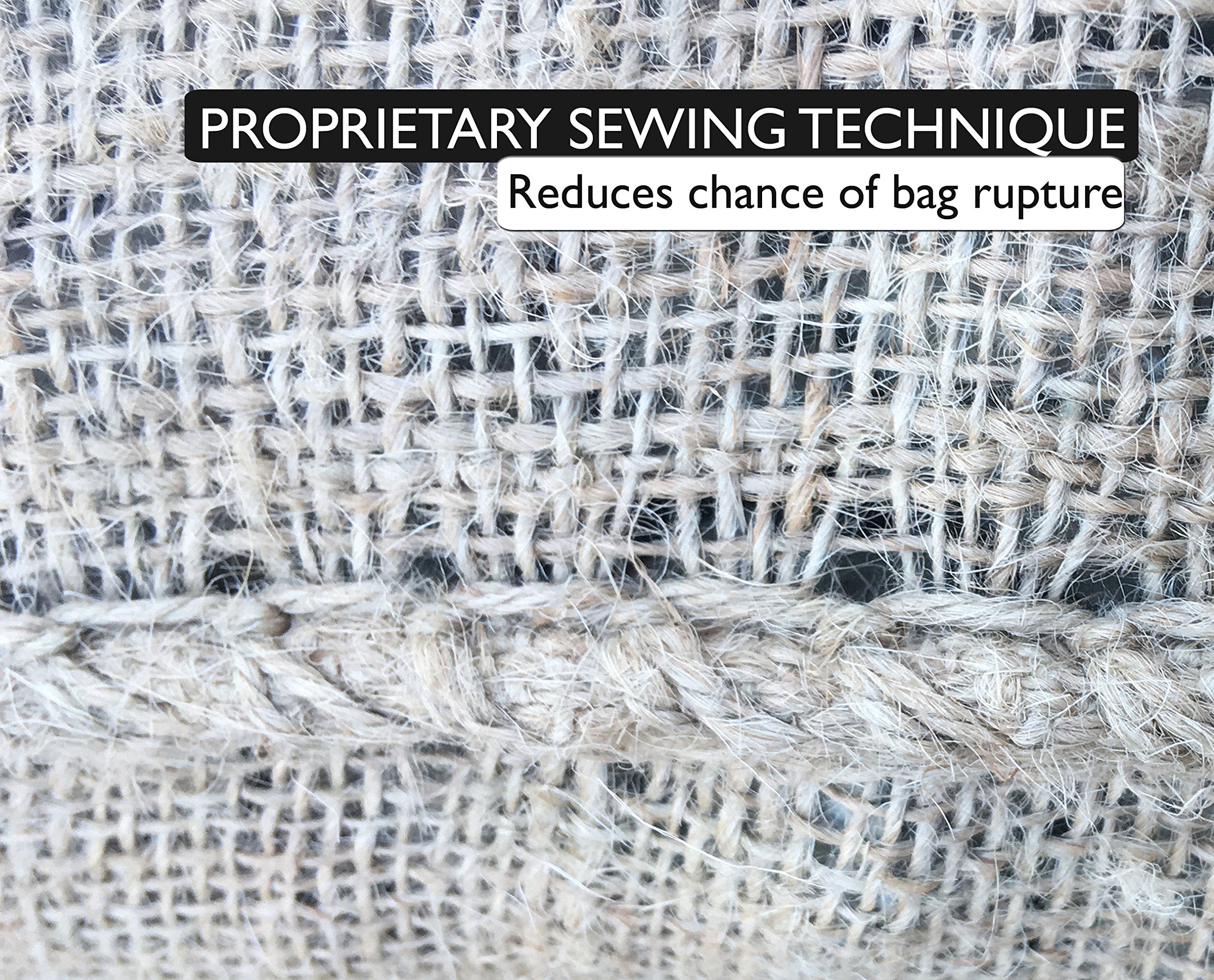 12x19 Inch Small Burlap Sand Bags - 100% Biodegradable Natural Jute Gift Bags for Weddings, Crafts & DIY Projects - Wholesale Bulk Pack of 5 Eco-Friendly Sandbaggy Bags - Perfect for Party Favors, Home Decor & Garden Use