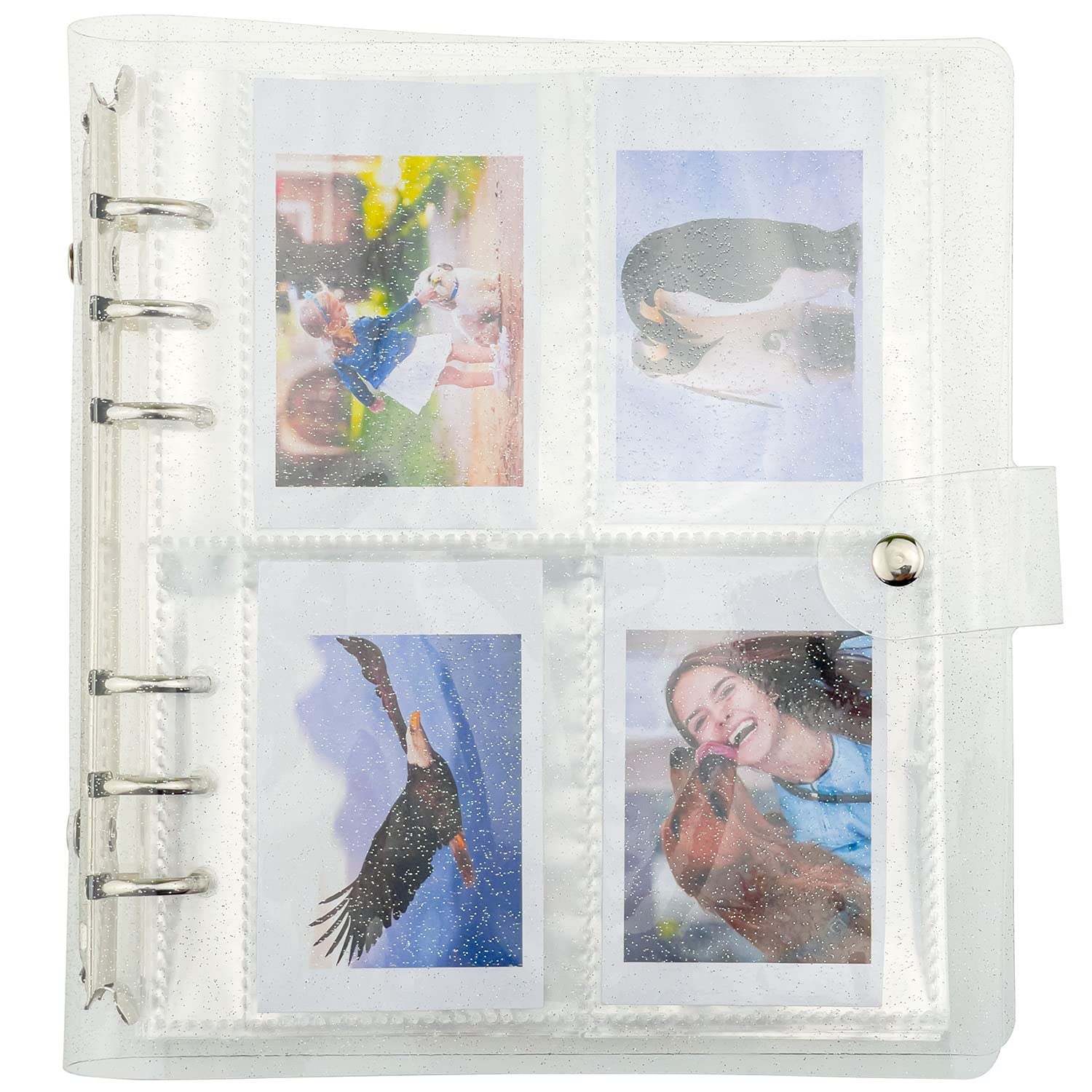 200-Pocket 3-Inch Mini Photo Album for Fujifilm Instax Mini 11/7s/8/8+/9/25/20/50s/70/90 & Polaroid Snap/LiPlay/Link - Instant Camera Photo Book, Name Card Holder (White) - Perfect for Weddings, Parties, Travel Memories and DIY Scrapbooking