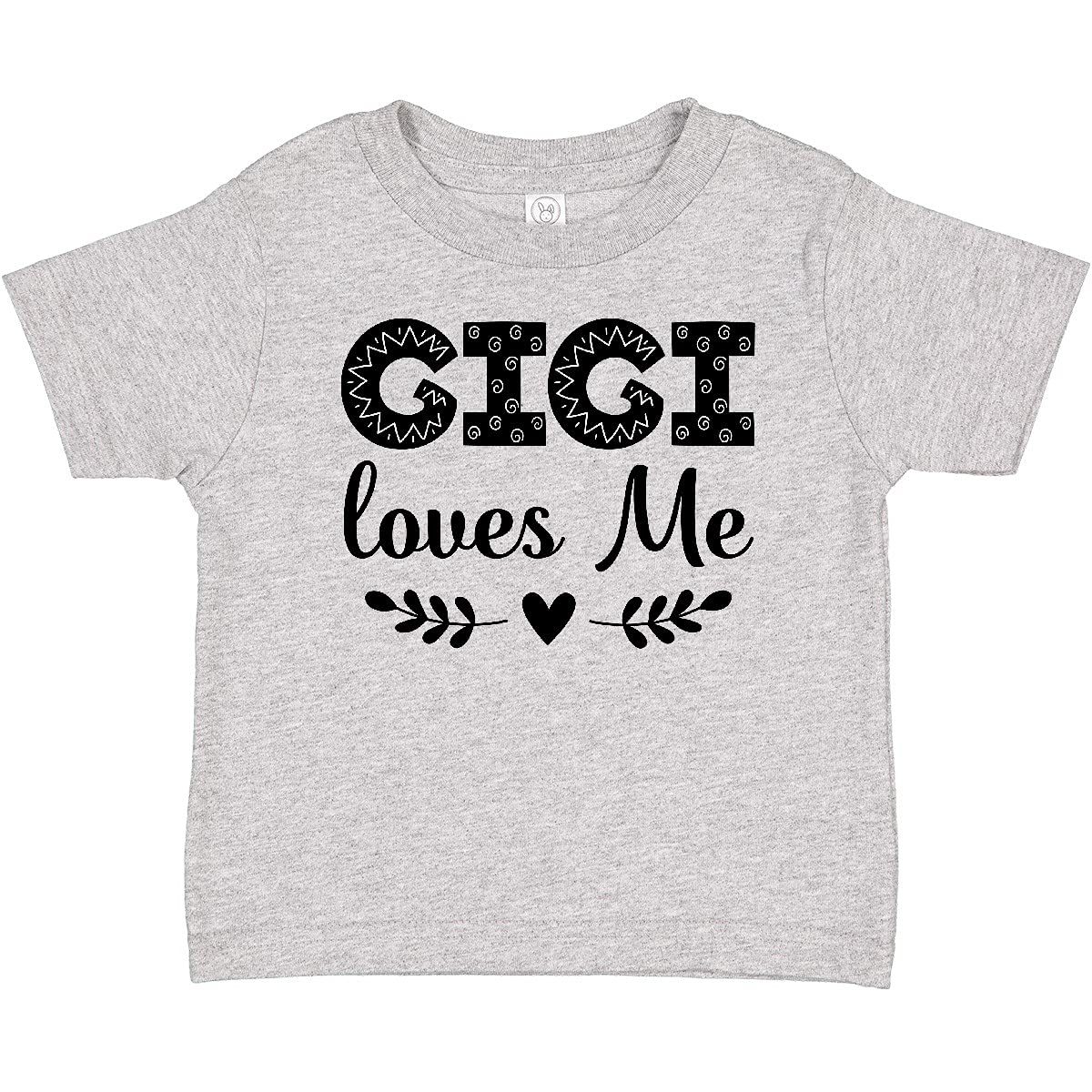 Inktastic Gigi Loves Me Baby Girl Clothes - Cute Cotton Baby T-Shirt for Toddlers & Infants | Perfect for Playdates, Family Photos & Everyday Wear