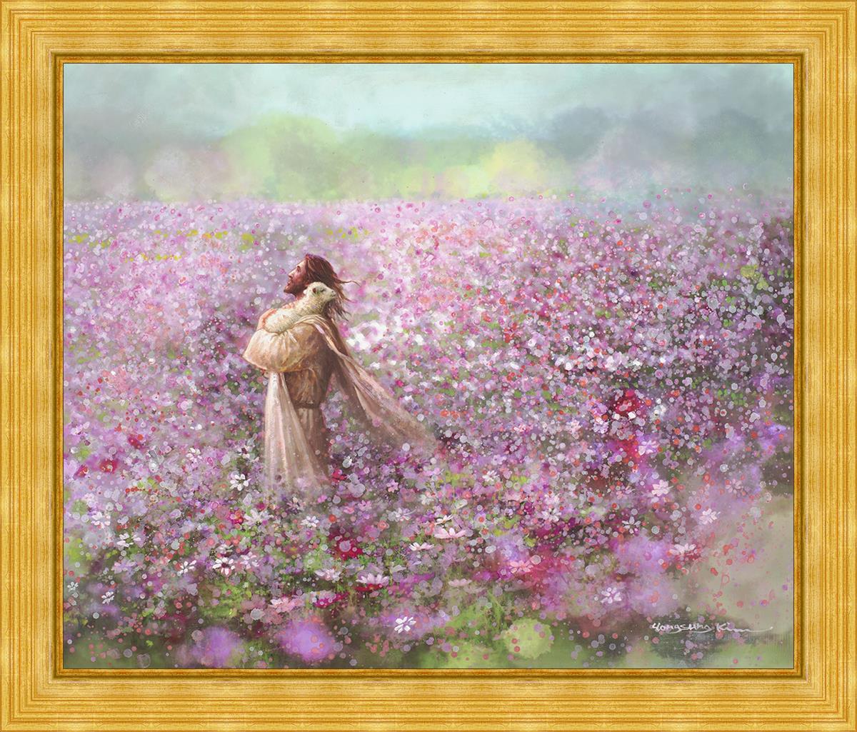 Calming Embrace Large Wall Art - Modern Abstract Canvas Painting for Living Room, Bedroom & Office Decor - Perfect for Home, Office & Meditation Spaces