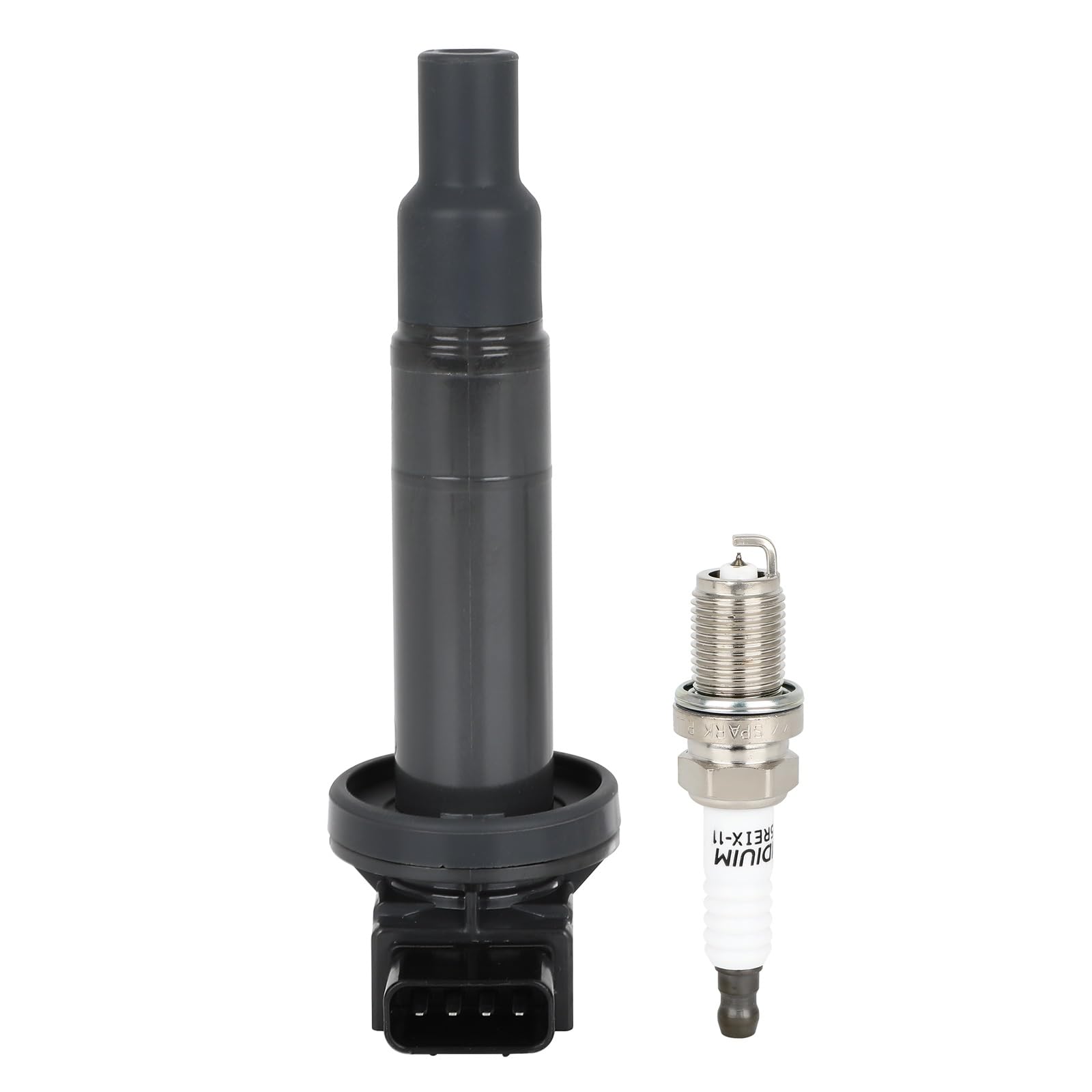 High Performance Ignition Coil with Spark Plug Compatible with Toyota Yaris 2004-2006, Scion xB xA 2006-2018 - Replacement for OE UF316 9008019021 9091902240 9091902265 - Perfect for Engine Tune-Ups & Smooth Acceleration