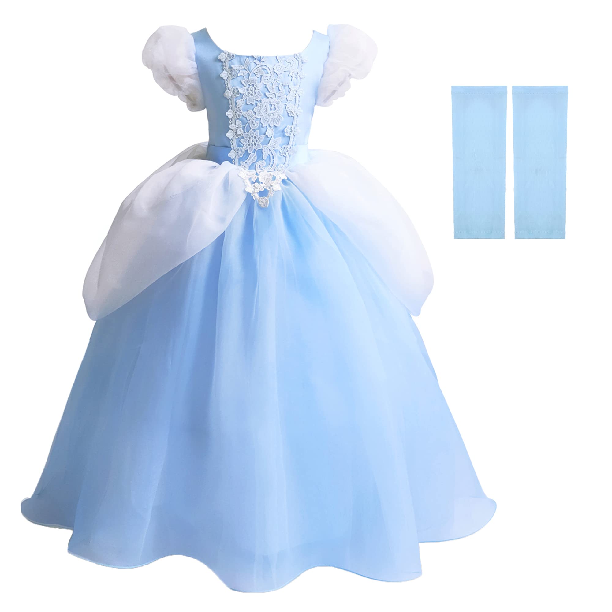 Princess Belle Costume for Girls - Yellow Fairy Dress for Halloween, Birthday Party & Special Occasions | Toddler Princess Dress Up Play & Photo Shoots