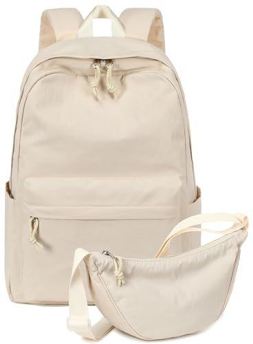Beige With Cross Body Bag