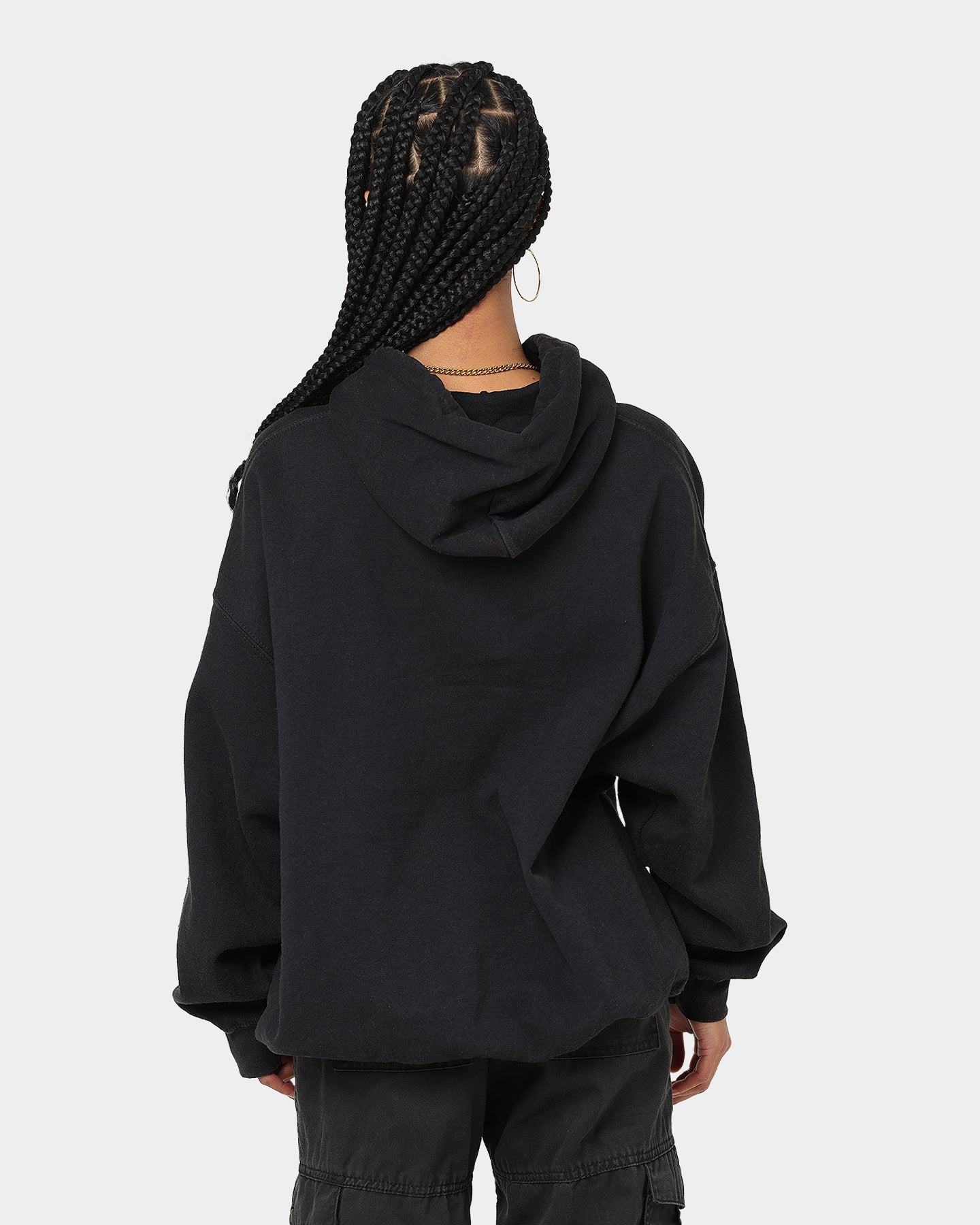American Thrift X Daria Sick Sad World Vintage Hoodie - Black Wash - 90s Retro Unisex Pullover Sweatshirt for Casual Wear & Street Fashion