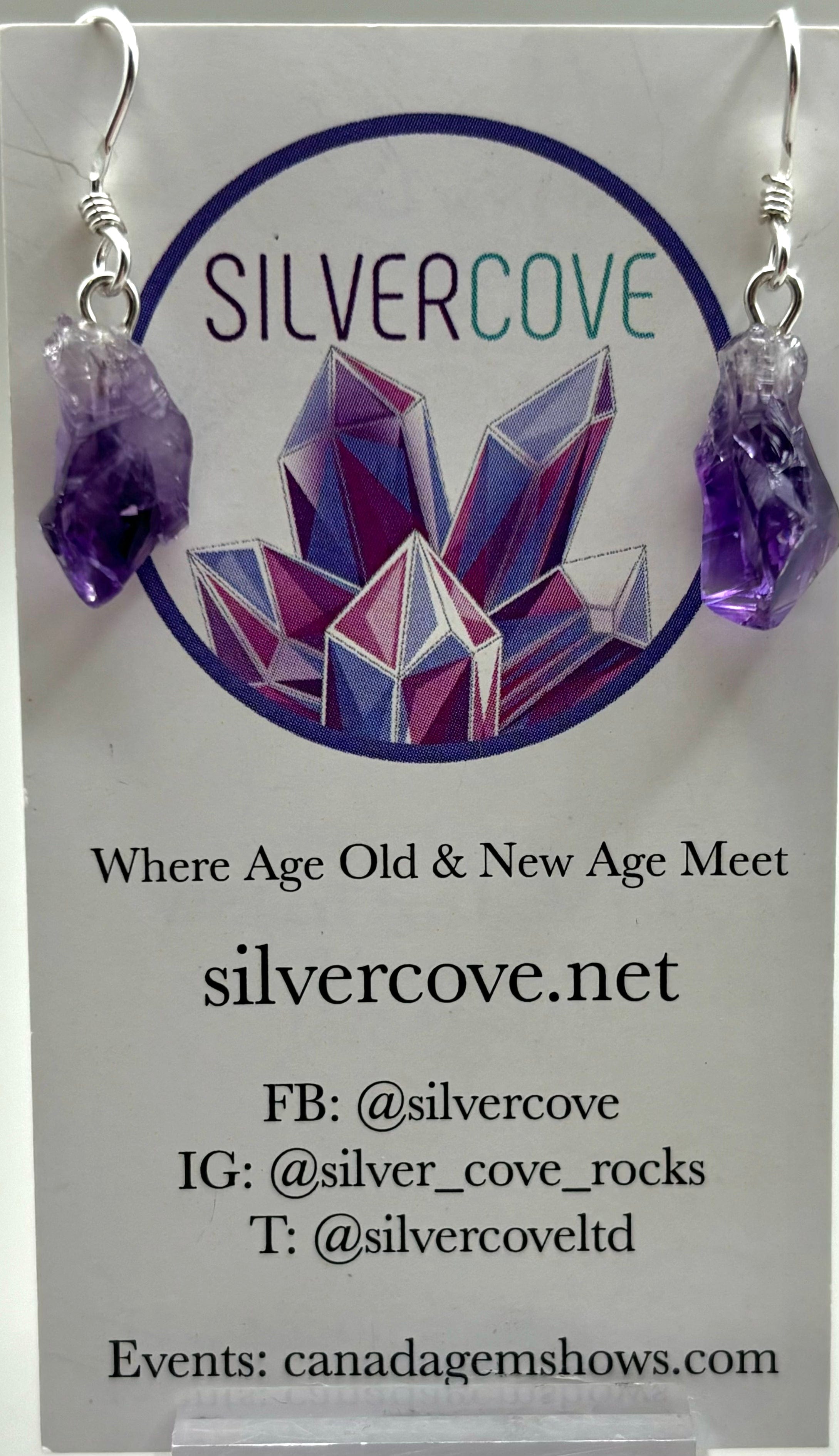 Amethyst Earrings Sterling Silver 925 - Elegant Purple Gemstone Jewelry for Women - Perfect for Weddings, Parties & Gifts