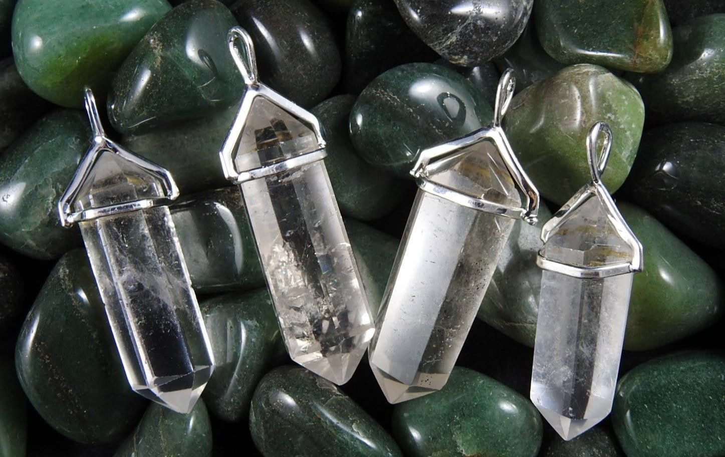 Double Terminated Quartz Pendant Necklace - Natural Healing Crystal for Meditation, Energy Cleansing & Chakra Balancing - Perfect for Spiritual Gifts & Jewelry Making