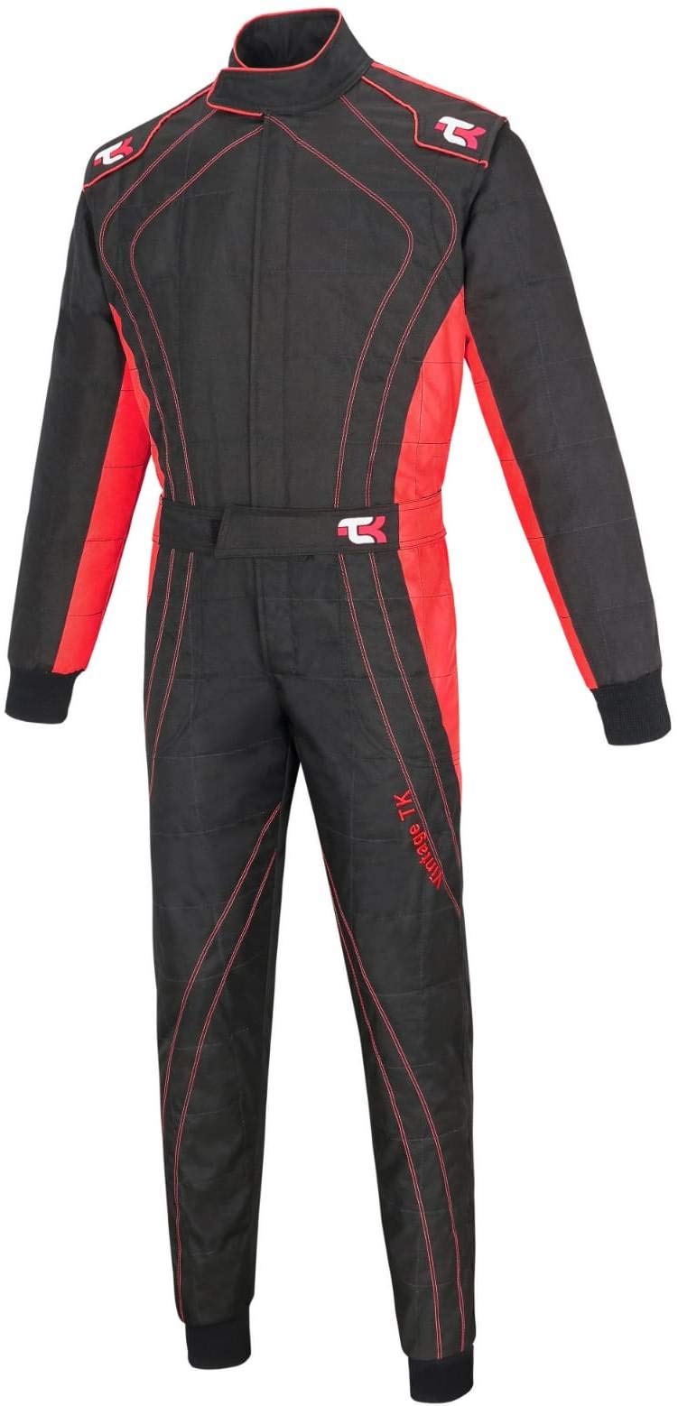 TK Adult Karting Suit - Professional One-Piece Race & Rally Suit for Go Kart Racing - Durable Cordura Fabric - Perfect for Track Days, Motorsport Events & Competitive Racing