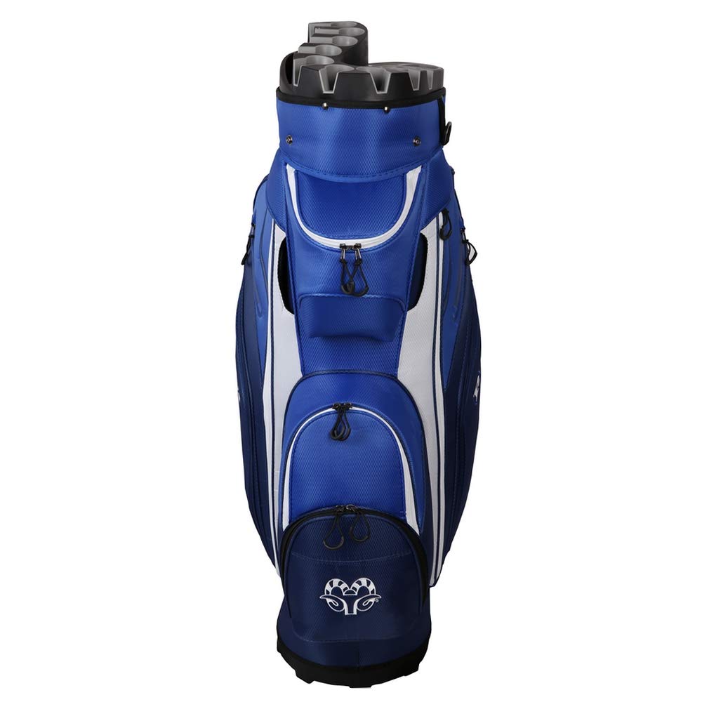 Ram Golf Premium 14-Way Molded Organizer Cart Bag - Durable Golf Bag for Tournaments & Weekend Rounds