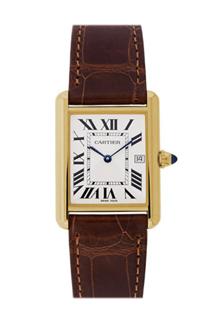 Cartier Tank Louis 18K Yellow Gold Men's Watch W1529756 - Luxury Dress Watch for Formal Occasions & Business Events