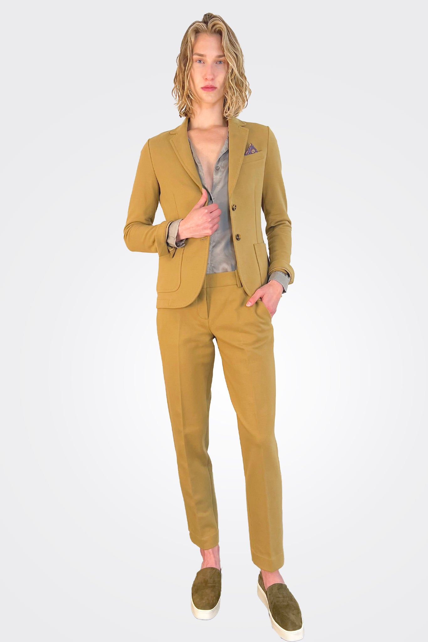 Premium Cashmere Touch Chino Pants for Men - Soft & Comfortable Slim Fit Dress Trousers - Perfect for Office, Business Casual & Formal Occasions