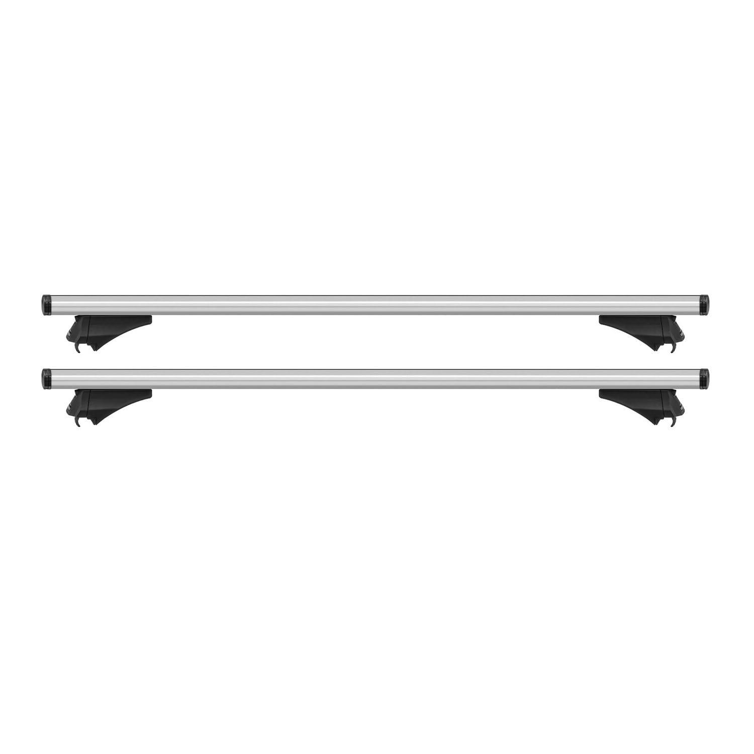 OMAC Aluminum Cross Bars Roof Racks for Kia Sportage 2017-2019 - 2-Piece Anti-Theft Grey Carrier for Kayak, Canoe, Surfboard, Ski, Snowboard - Perfect for Travel, Camping & Outdoor Adventures