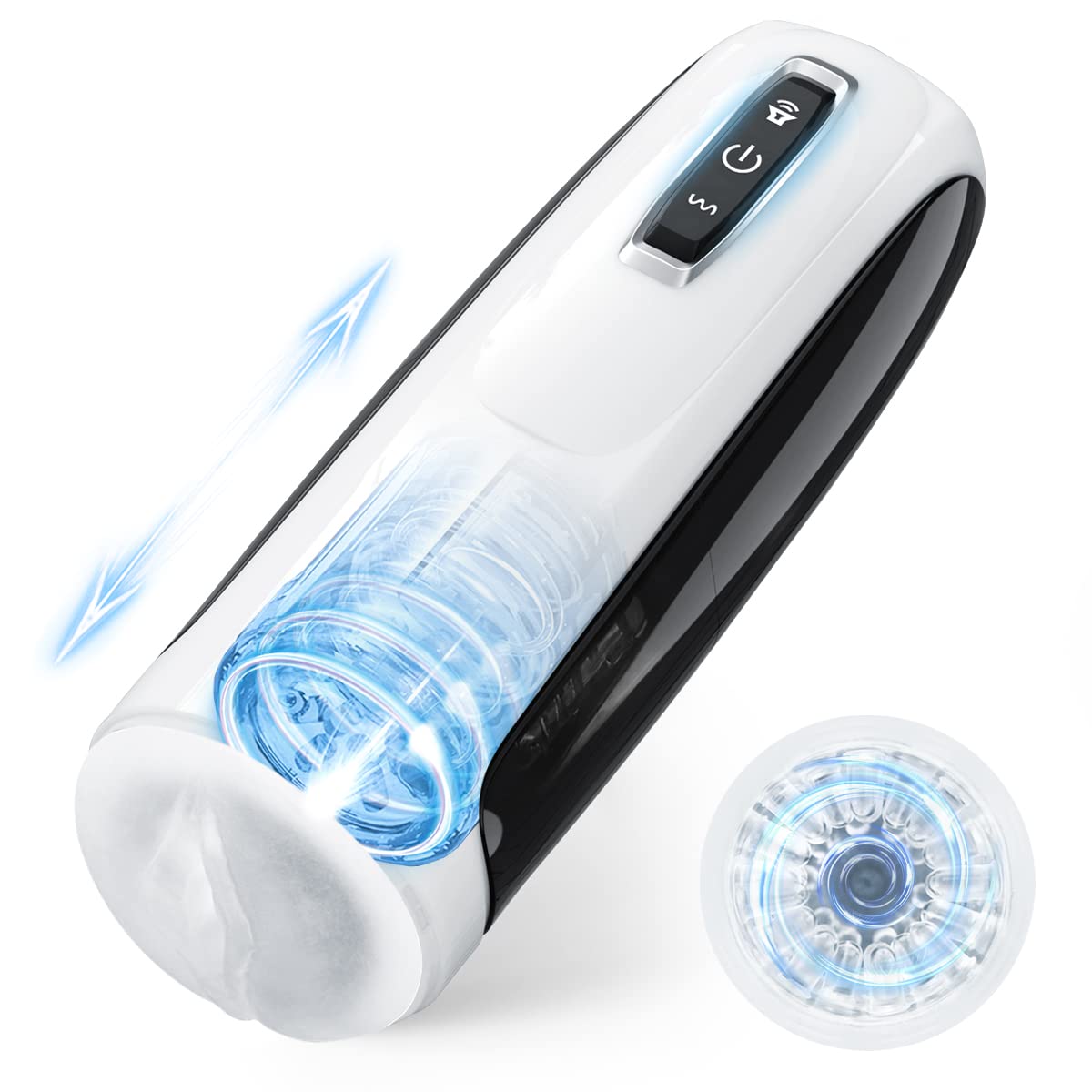 10-Speed Automatic Male Masturbator with 360° Thrusting & Rotation - Hands-Free Electric Pocket Pussy for Sex Training | Adult Sex Toy with Realistic Oral Blowjob Simulation & Moaning Sounds (Perfect for Solo Play, Couples Fun & Discreet Pleasure)