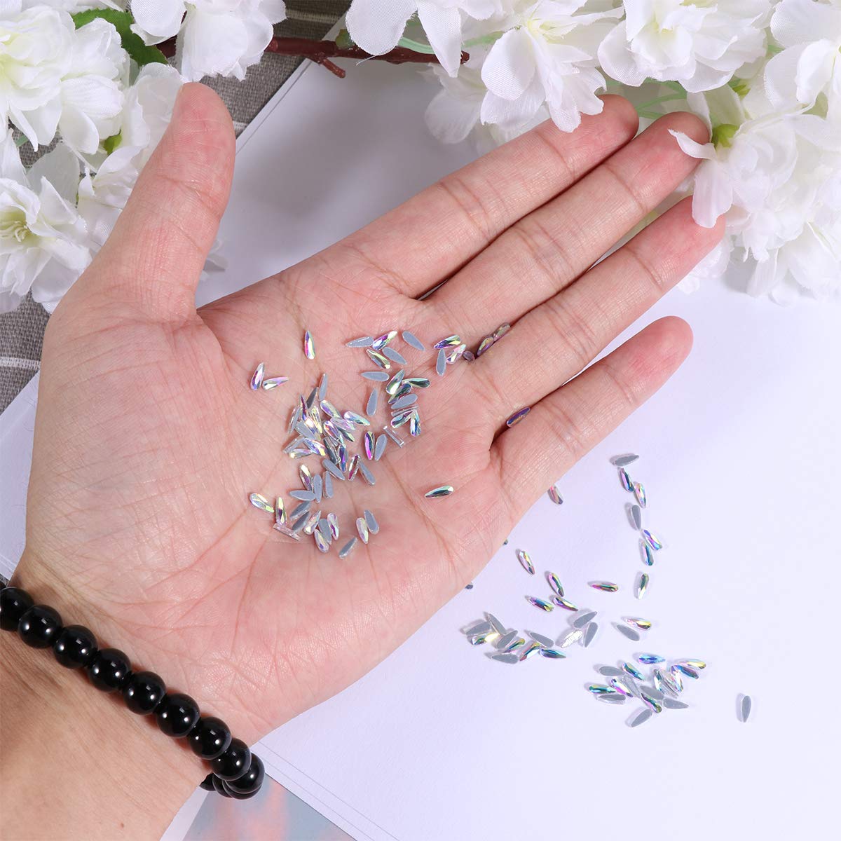 Lurrose 144pcs Shiny Flatback Nail Gems Rhinestones - Premium DIY Nail Art Decoration Kit for Manicure & Pedicure | Salon & Home Use | Perfect for Nail Design Parties, Bridal Nails, Wedding, Prom, Birthday | Self Care Gift Idea for Women & Teens | Great for Nail Art Beginners and Professionals | Ideal for Home Spa, Girls Night, DIY Nail Art Projects