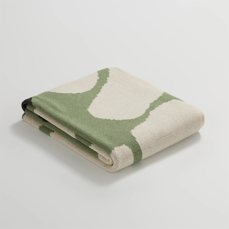 Blossom Meadow Woven Throw Blanket - Soft Cozy Knit Blanket for Couch, Bed & Sofa - Perfect for Home Decor, Gift & Winter Warmth