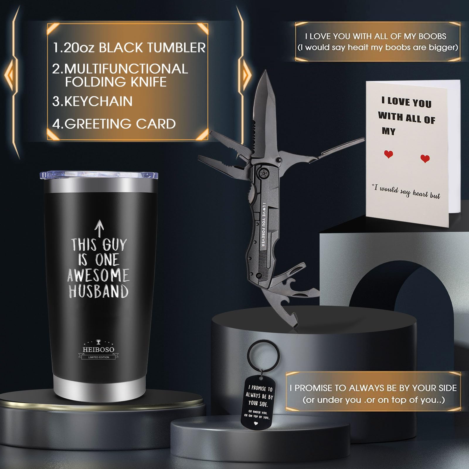 Best Valentine's Day, Wedding & Anniversary Gifts for Husband - Unique Birthday Presents for Him - Thoughtful Mens Gift Box for Special Occasions | Perfect for Romantic Surprises, Anniversaries & Celebrations