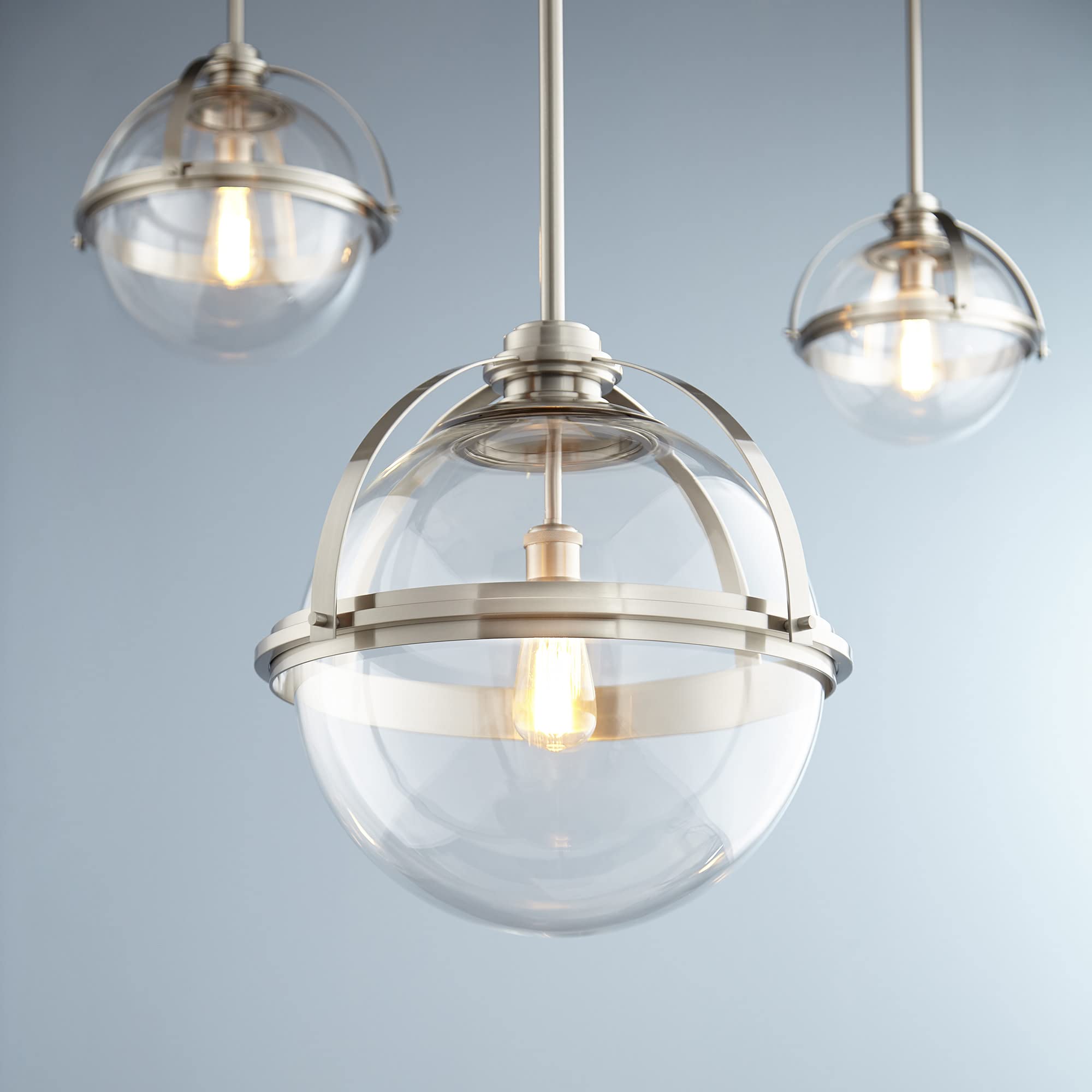 88-13-80 Contemporary Modern One Light Pendant in Brass - Antique Finish | Elegant Lighting Fixture for Dining Room, Kitchen Island & Entryway