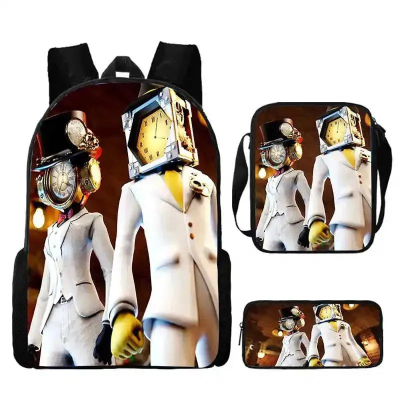 Custom Skibidi Backpack Set for School, Travel & Outdoor Adventures - Durable & Stylish Kids & Teens Backpack