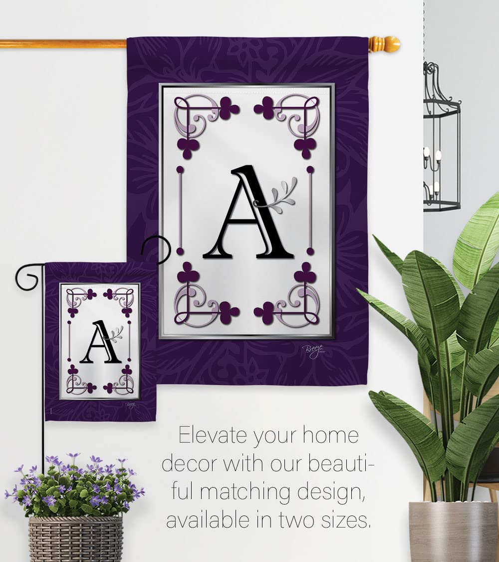 Classic A Initial House Flag Set - 28