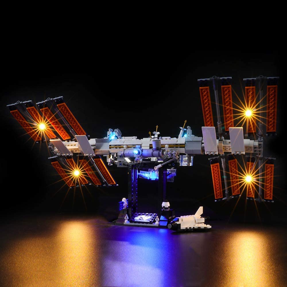 GEAMENT LED Light Kit for International Space Station - Compatible with Lego Ideas 21321 Building Set (Bricks Not Included) - Perfect for Model Display, Night Light & Space-Themed Room Decor