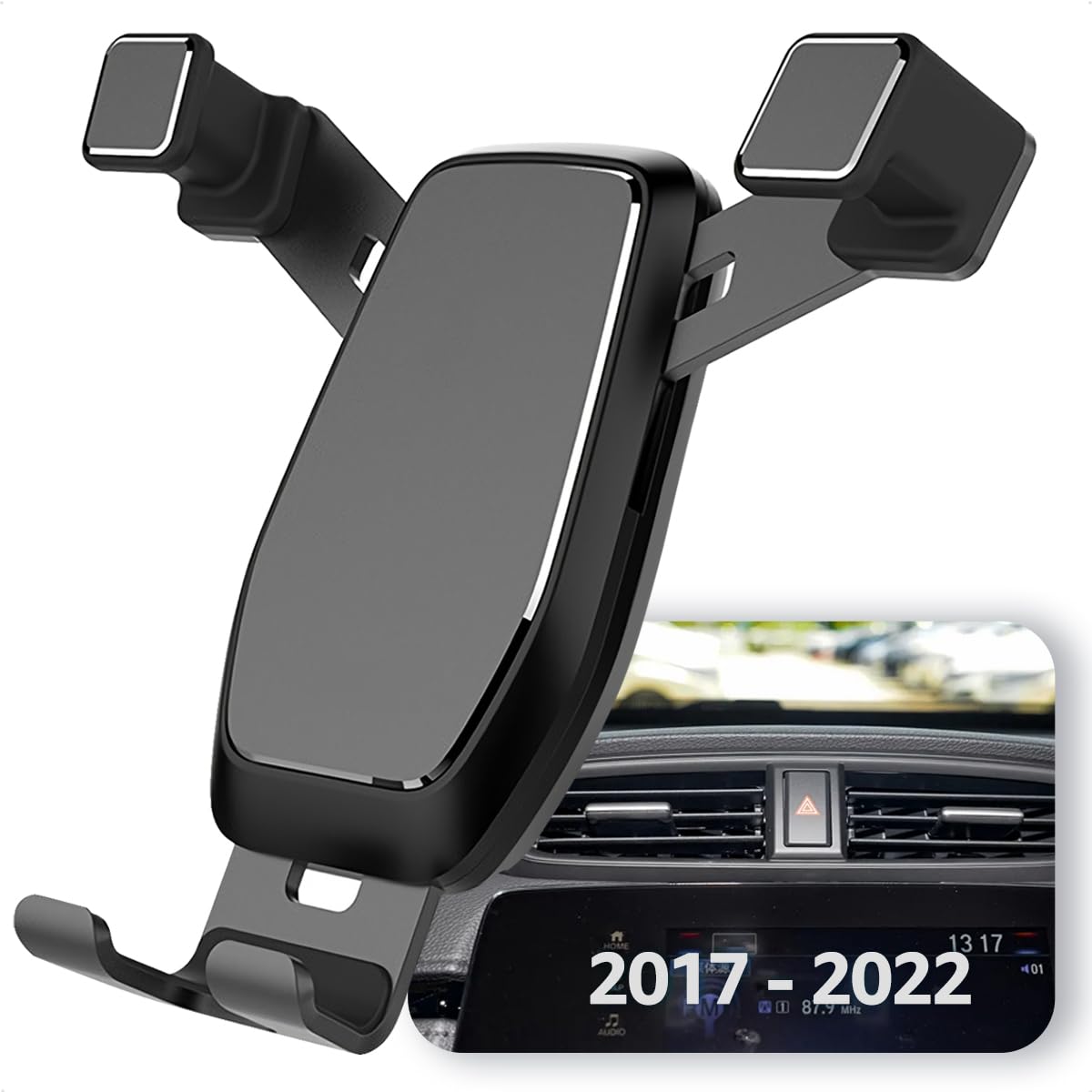 AYADA Universal Car Phone Holder - Gravity Auto Lock Phone Mount for Honda CRV 2017-2022 | Easy Installation, Hands-Free, Stable Accessories | Perfect for Commuting, Road Trips & GPS Navigation