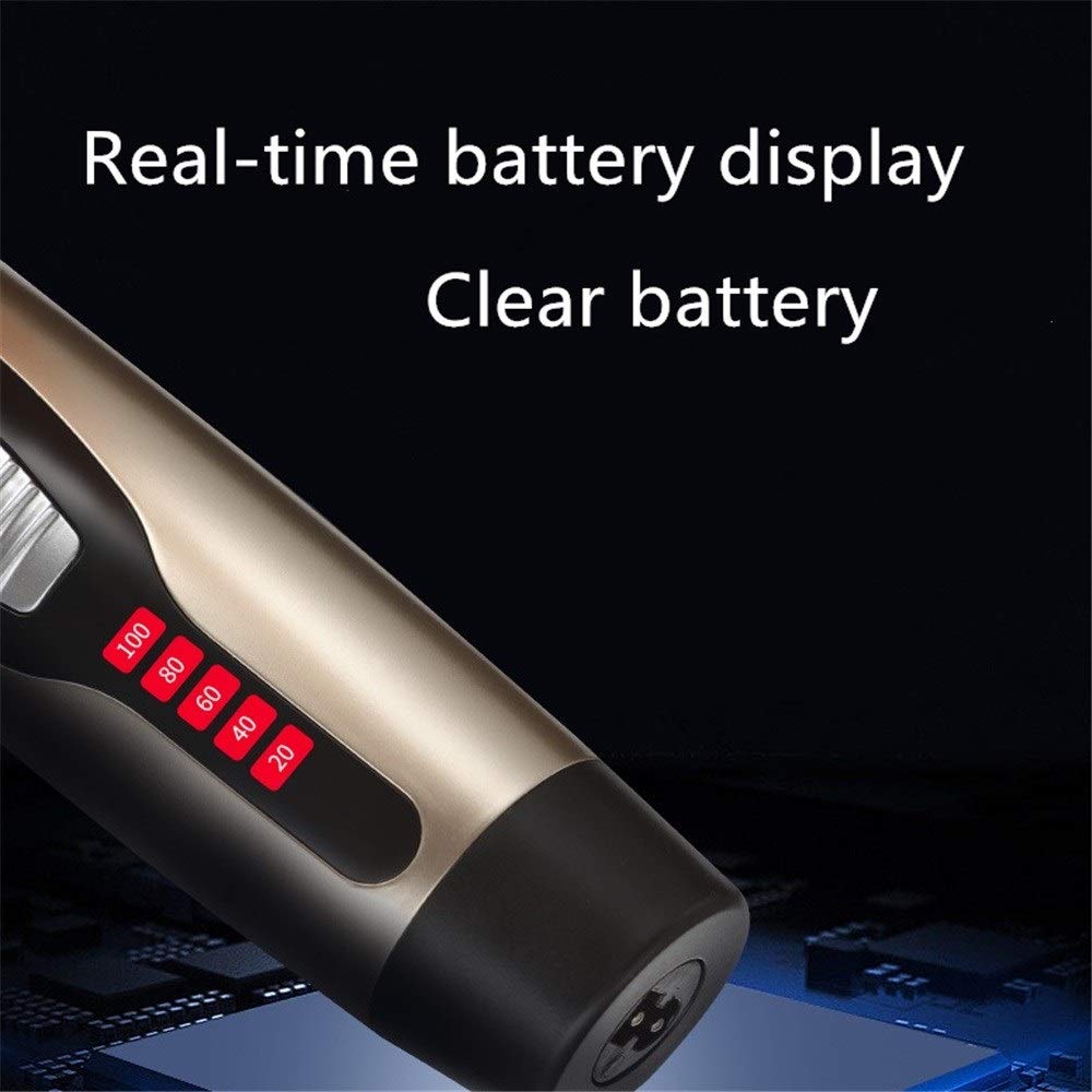Professional Rechargeable Electric Hair Clipper for Men & Kids - Cordless Hair Trimmer with Fade Feature, Quiet Household Shaver for Home & Travel Use