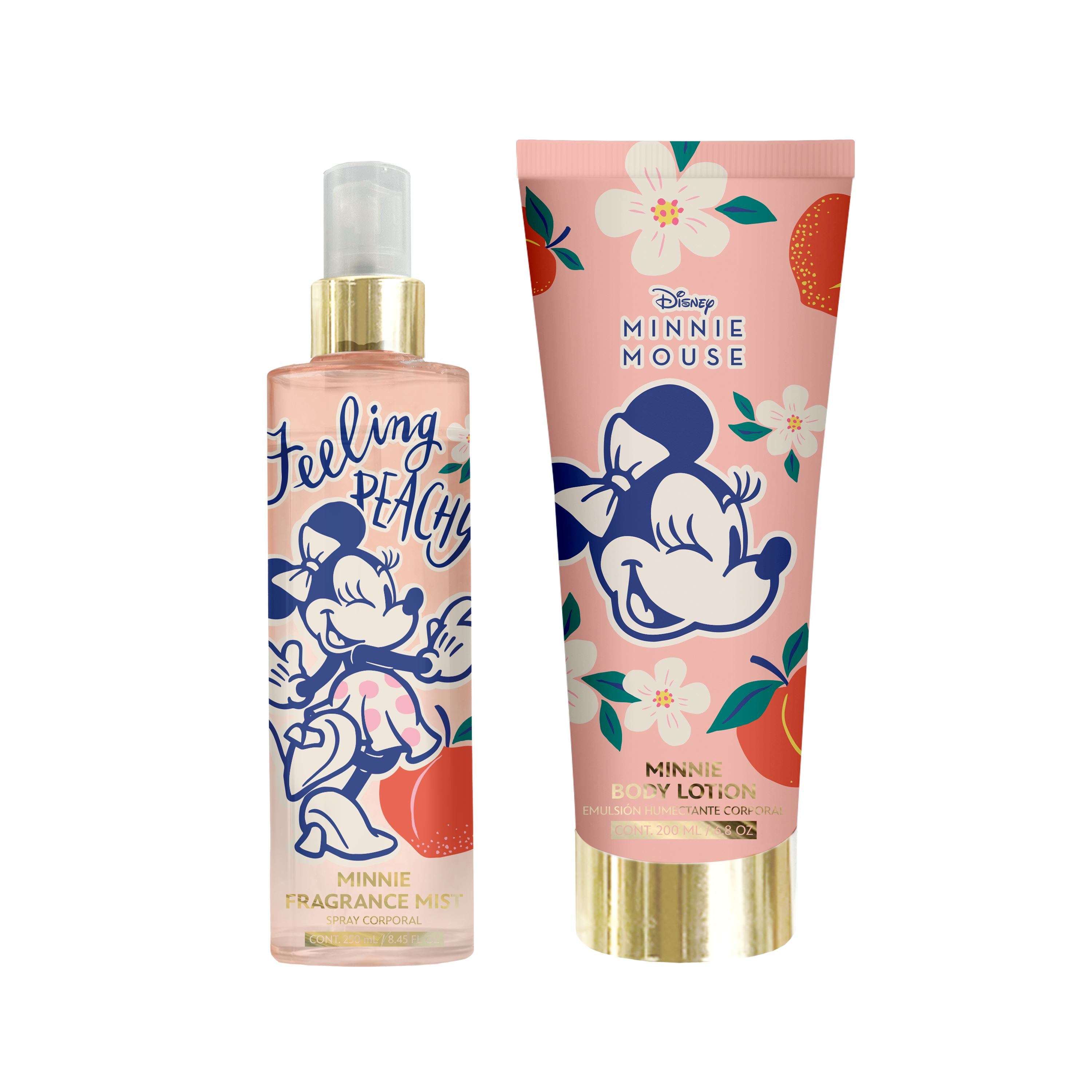 Minnie Mouse Body Mist & Lotion Set - Floral Scented Perfume Spray & Moisturizing Cream for Women & Girls - Perfect for Daily Use, Gifts & Disney Themed Parties