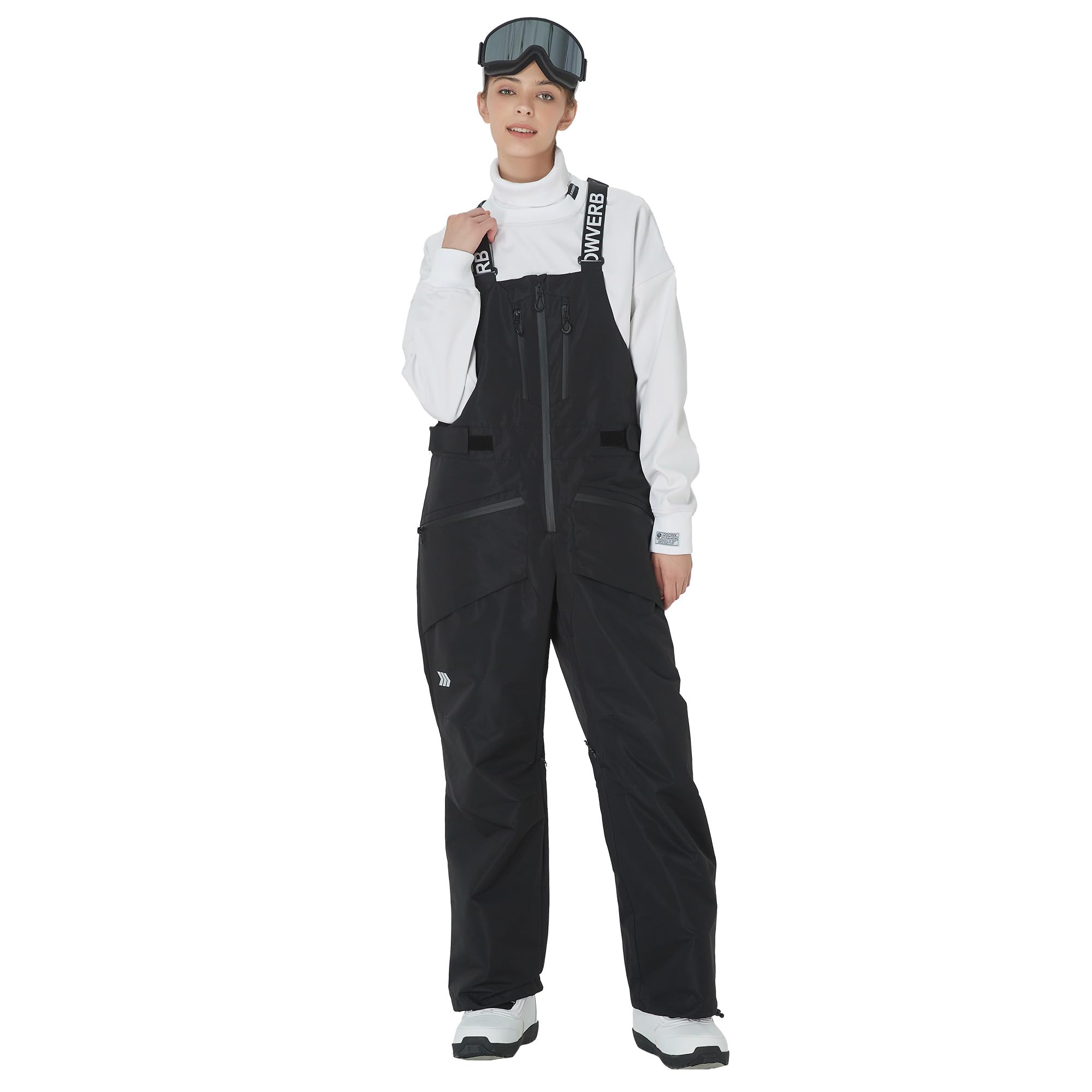 Waterproof Adjustable Snow Overalls for Skiing & Snowboarding - Winter Sports Bib Pants with Mountain Baggy Design | Outdoor Research Streetwear for Men & Women