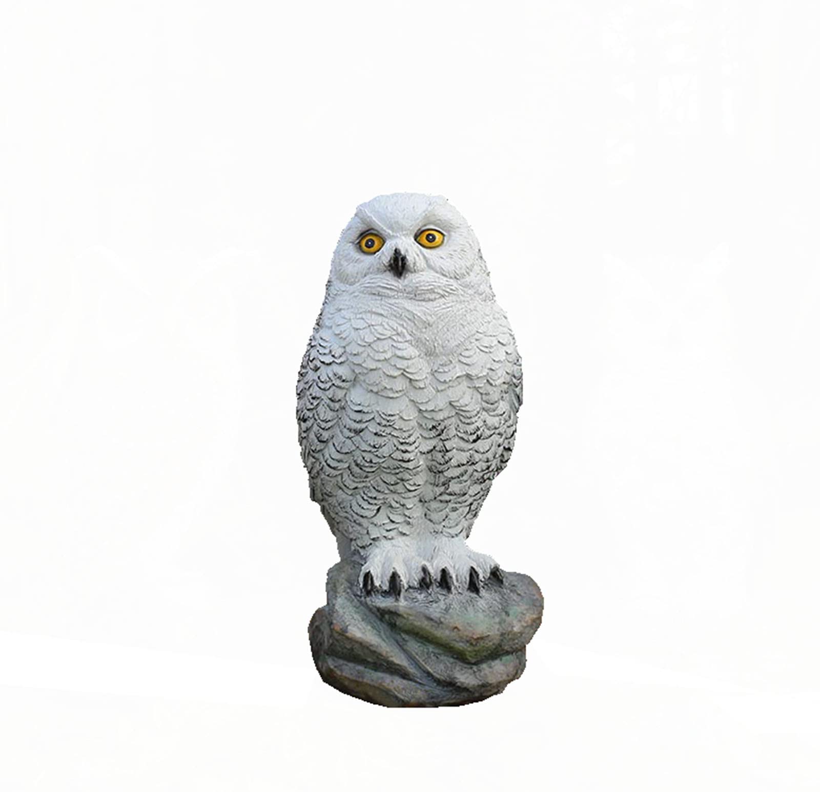 WallDector Snow Eagle Statue Sculpture - 13x16x26cm Resin Handicraft Decor for Home, Garden & Office - Realistic Simulation Animal Model Ornament - Perfect for Winter Decor, Cabin Accents & Nature-Themed Interior Design
