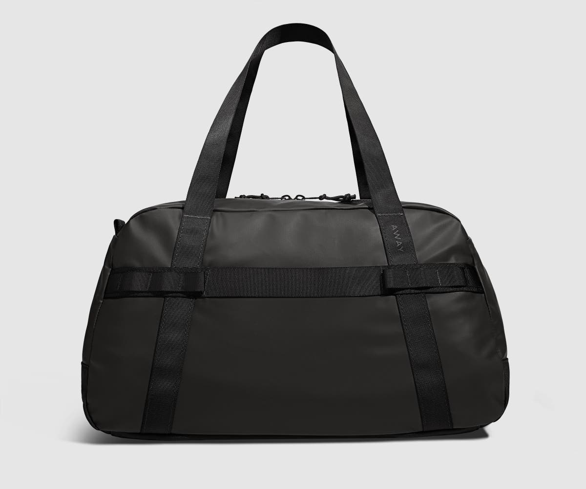 Jet Black Active Duffle 40L - Lightweight Water-Resistant Gym Bag for Travel, Workout & Sports | Perfect for Gym, Business Trips & Weekend Getaways