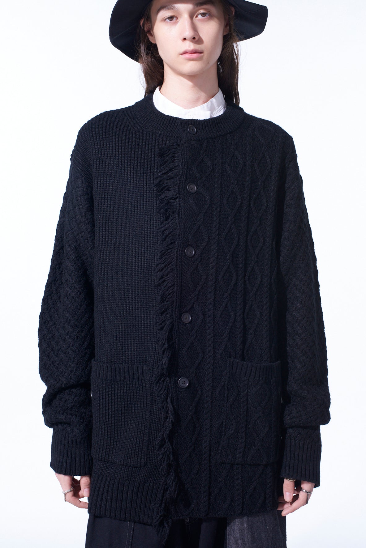 Corpilon Bulky Wool Fringe Cardigan - Cozy Oversized Knit Sweater for Women | Perfect for Fall & Winter Layering, Casual Outfits, and Office Wear