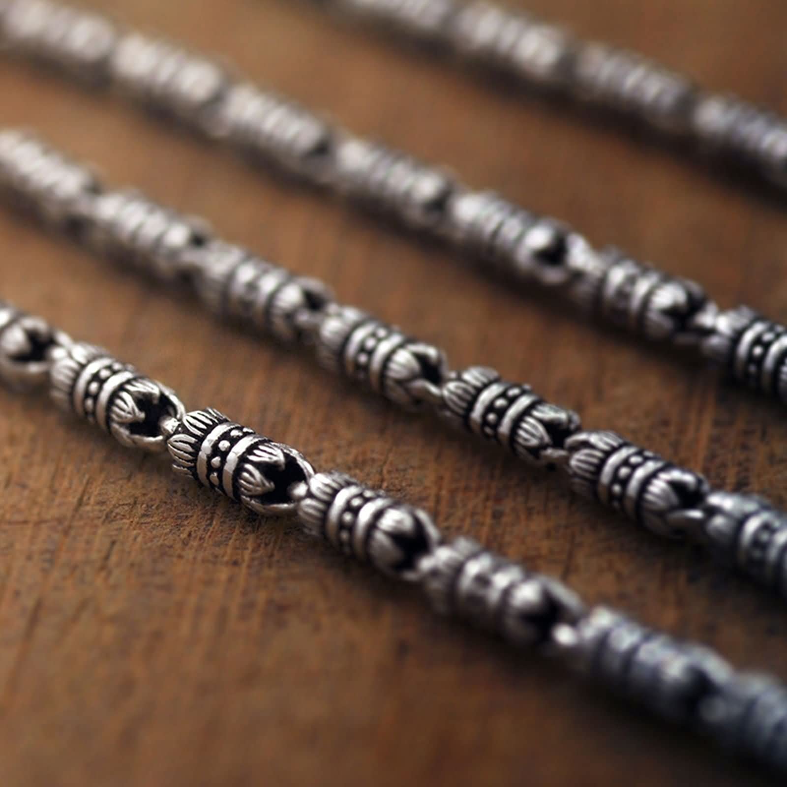 4mm Sterling Silver Chain Necklace for Men - 18 Inch Durable & Stylish Men's Jewelry for Everyday Wear, Gifts & Special Occasions