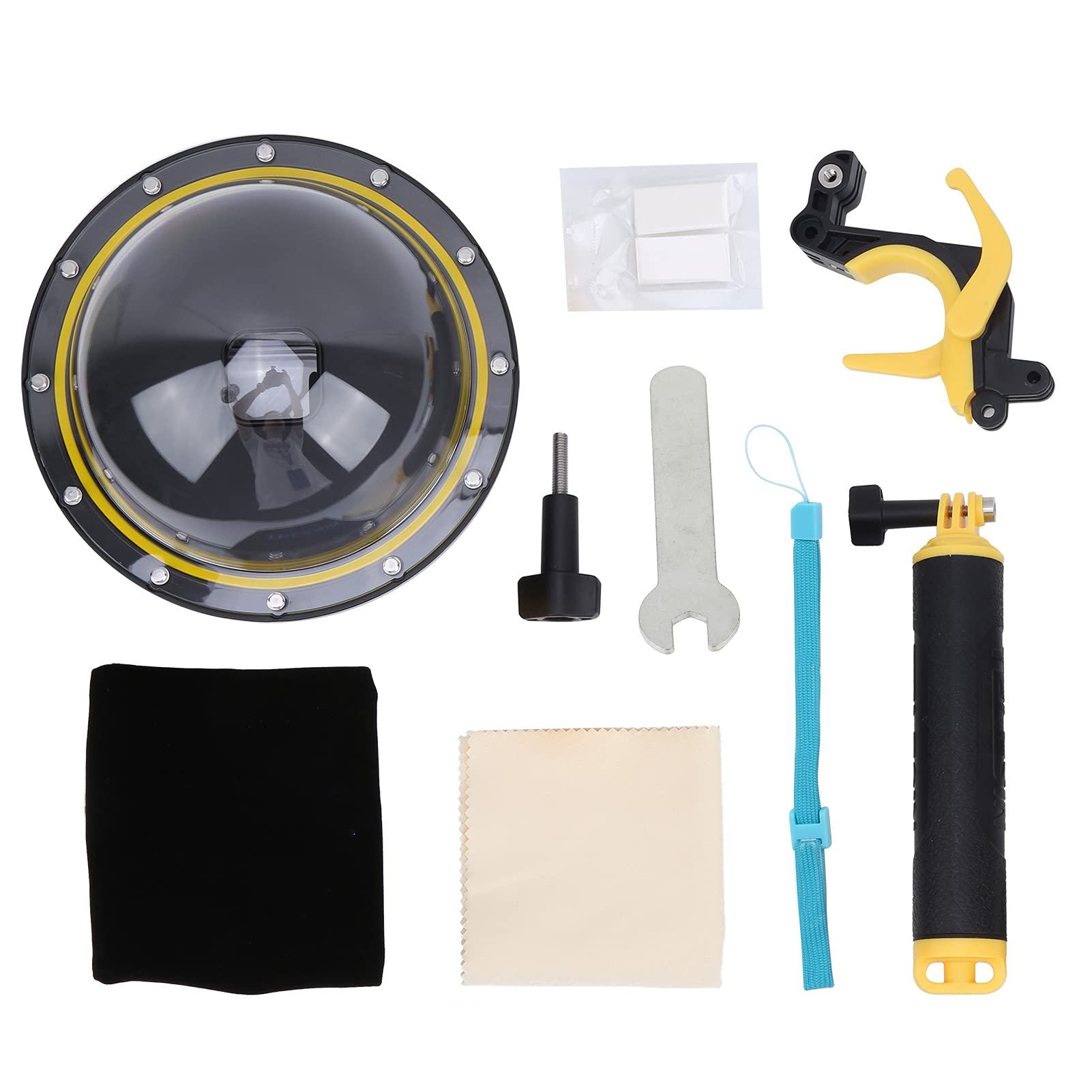 RvSky Waterproof Diving Case for GoPro Hero9 - Fisheye Lens & Sphere Accessories for Underwater Photography, Snorkeling, and Scuba Diving Adventures
