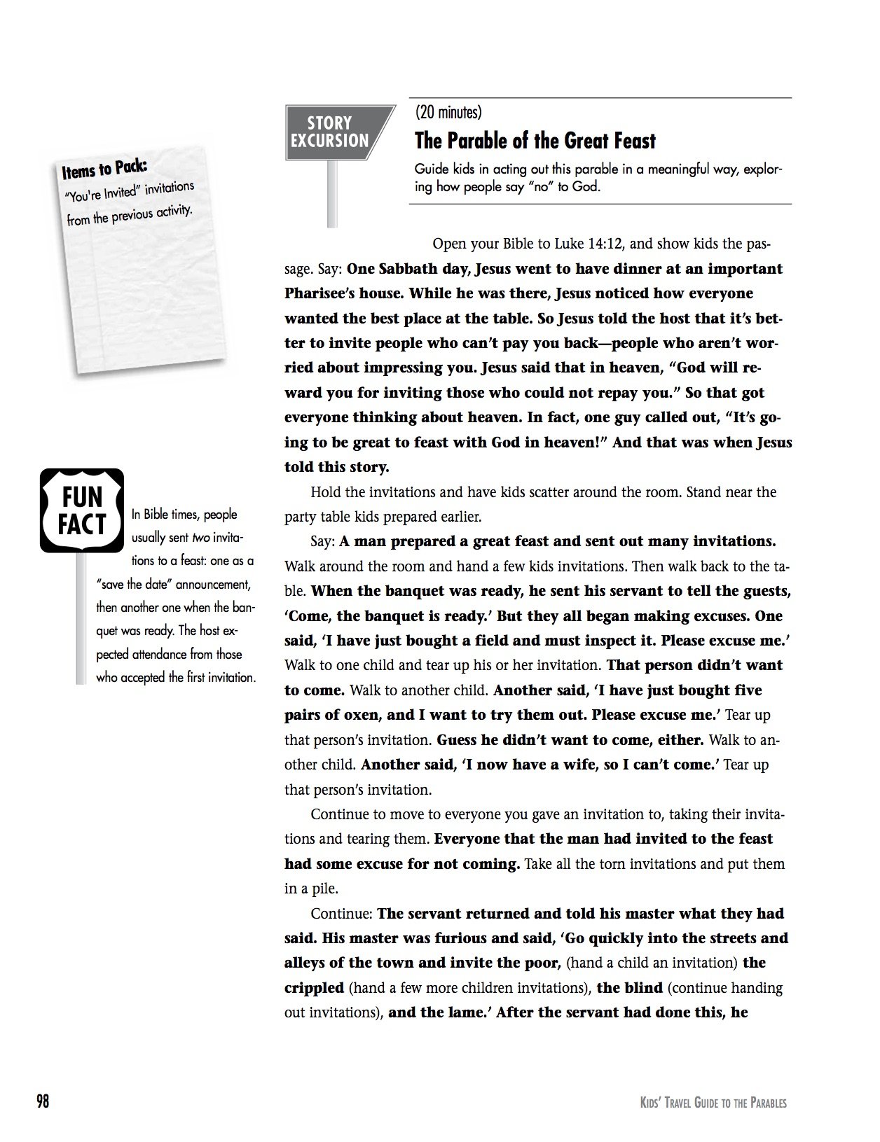 Kids' Travel Guide to the Parables - Christian Children's Bible Story Book for Sunday School & Family Devotions