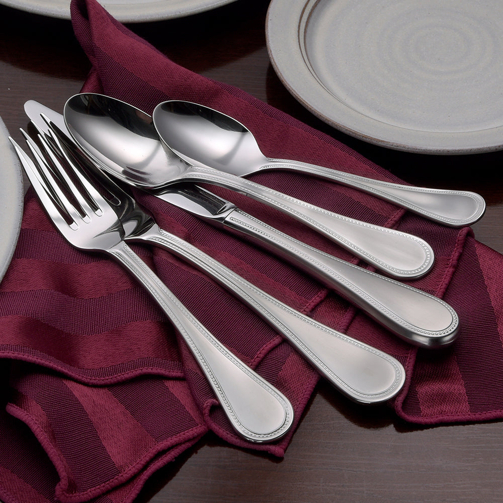 45-Piece Satin Pearl Dinnerware Set - Elegant Tableware for Fine Dining, Parties & Special Occasions