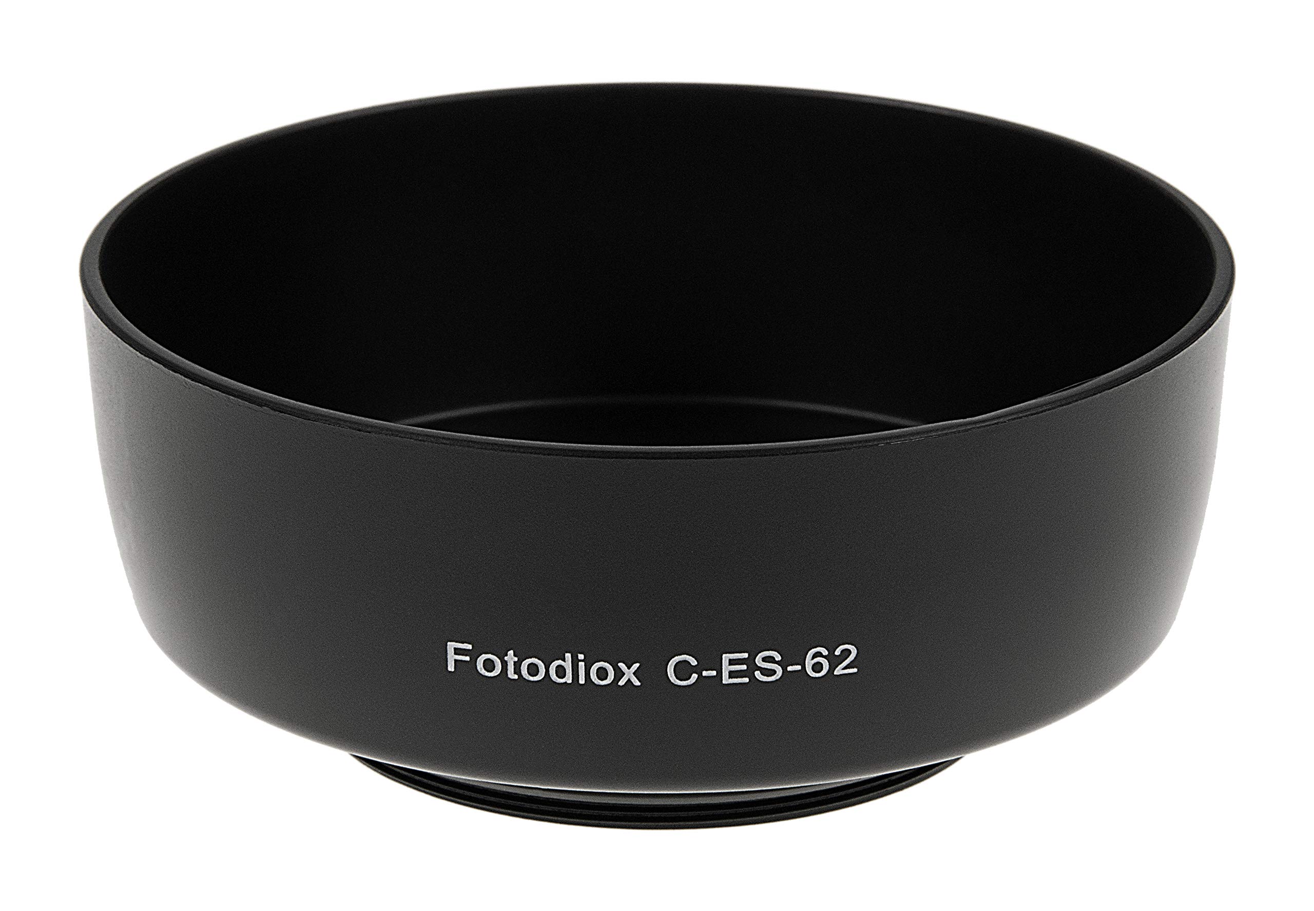 Fotodiox ES-62 Lens Hood for Canon EF 50mm f/1.8 II - Anti-Glare Shield for Outdoor & Studio Photography