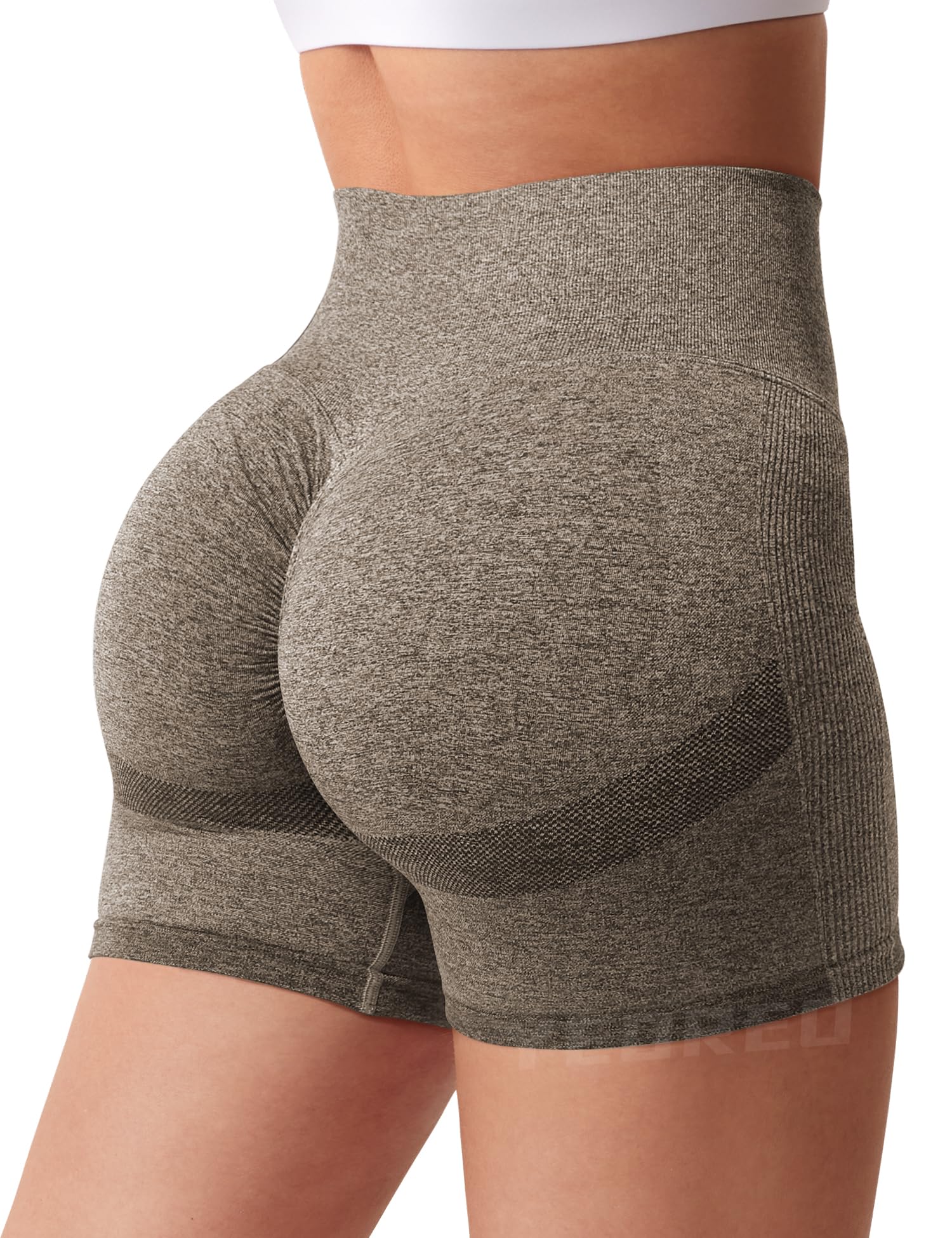 YEOREO Women's High Waist Yoga Shorts - Seamless Workout & Gym Leggings with Contour Fit - Perfect for Cycling, Running & Fitness Training