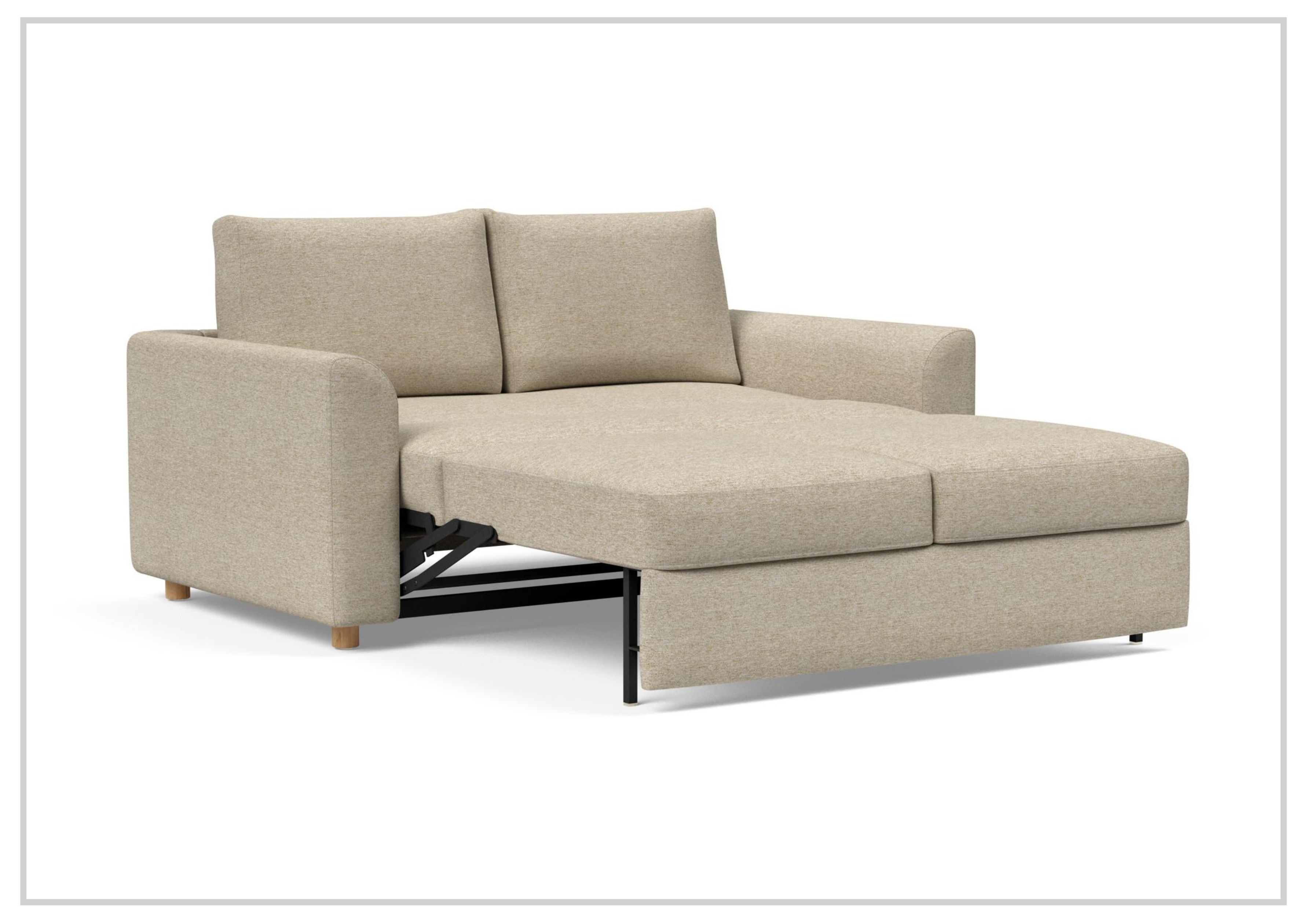 Innovation Living Neah Fabric 2-Seater Full-Size Sleeper Sofa Bed - Convertible Couch for Small Spaces, Guest Room & Apartment Living
