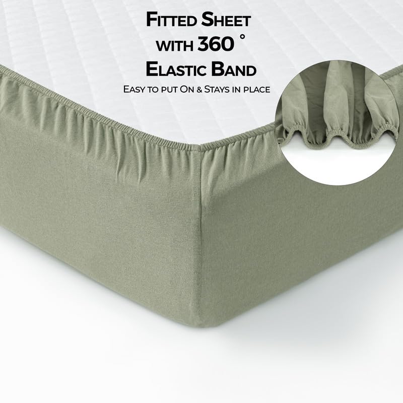 Soft 100% Cotton Fitted Crib Sheets for Boys & Girls - 2 Pack Breathable Baby Crib Mattress Cover (52x28 Inches) | Perfect for Standard Crib & Toddler Bed | Nursery Essentials for Comfortable Sleep & Easy Care