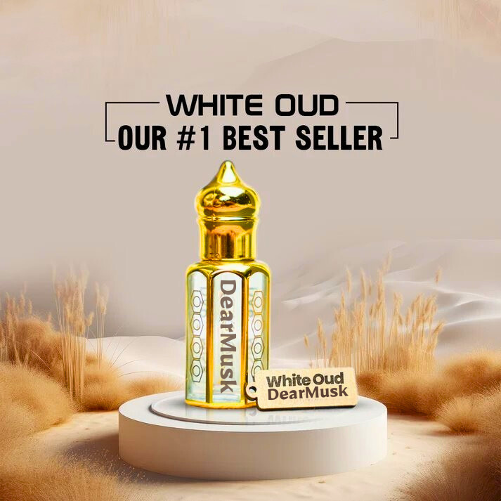 12ml Pure White Oudh Attar - Premium Luxury Perfume Oil for Men & Women | Long Lasting Fragrance | Perfect for Gifts, Weddings & Special Occasions