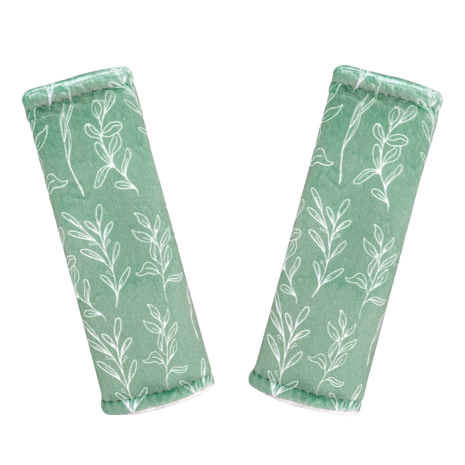 Soft Baby Car Seat Cover for Girls & Boys - Infant Car Seat Canopy with Shoulder Pads | Super Comfortable Car Seat Strap Covers for All Car Seats & Strollers (Green Sage) | Perfect for Travel, Daily Commute & Outdoor Adventures