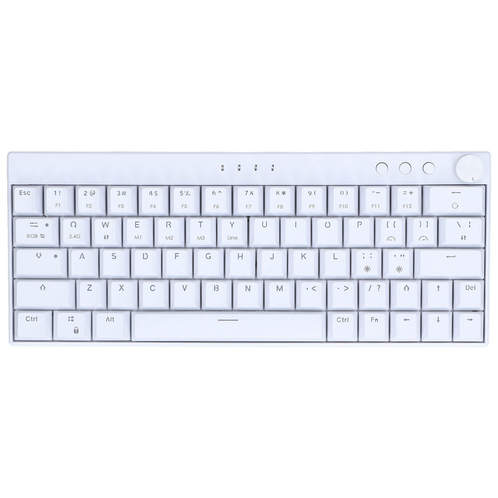 Yoidesu RGB 64-Key Wireless Mechanical Keyboard for Gaming & Office (White)