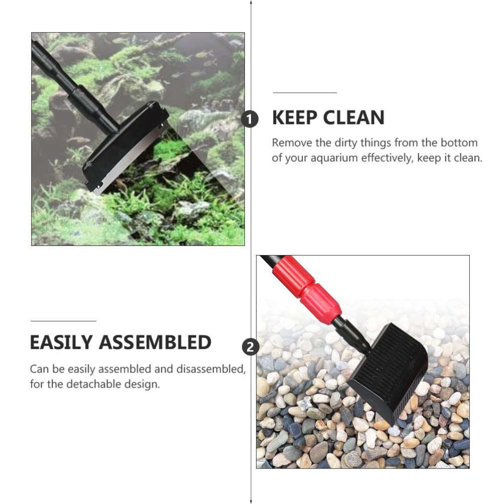 Balacoo Fish Tank Cleaning Kit - 5-Piece Aquarium Brush Set with Scraper, Algae Remover & Cleaning Net - Essential Fish Tank Maintenance Tools for Freshwater & Saltwater Aquariums - Perfect for Glass & Acrylic Tanks