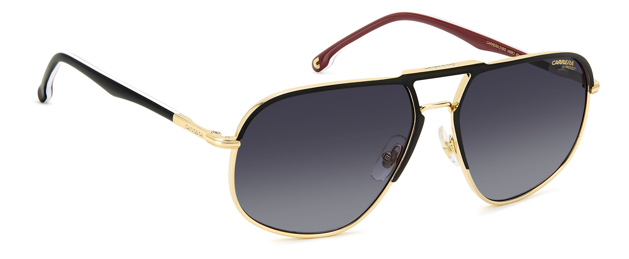 Carrera 318 S Sunglasses - Polarized UV Protection Aviator Style for Men & Women - Perfect for Driving, Outdoor Sports & Summer Fashion