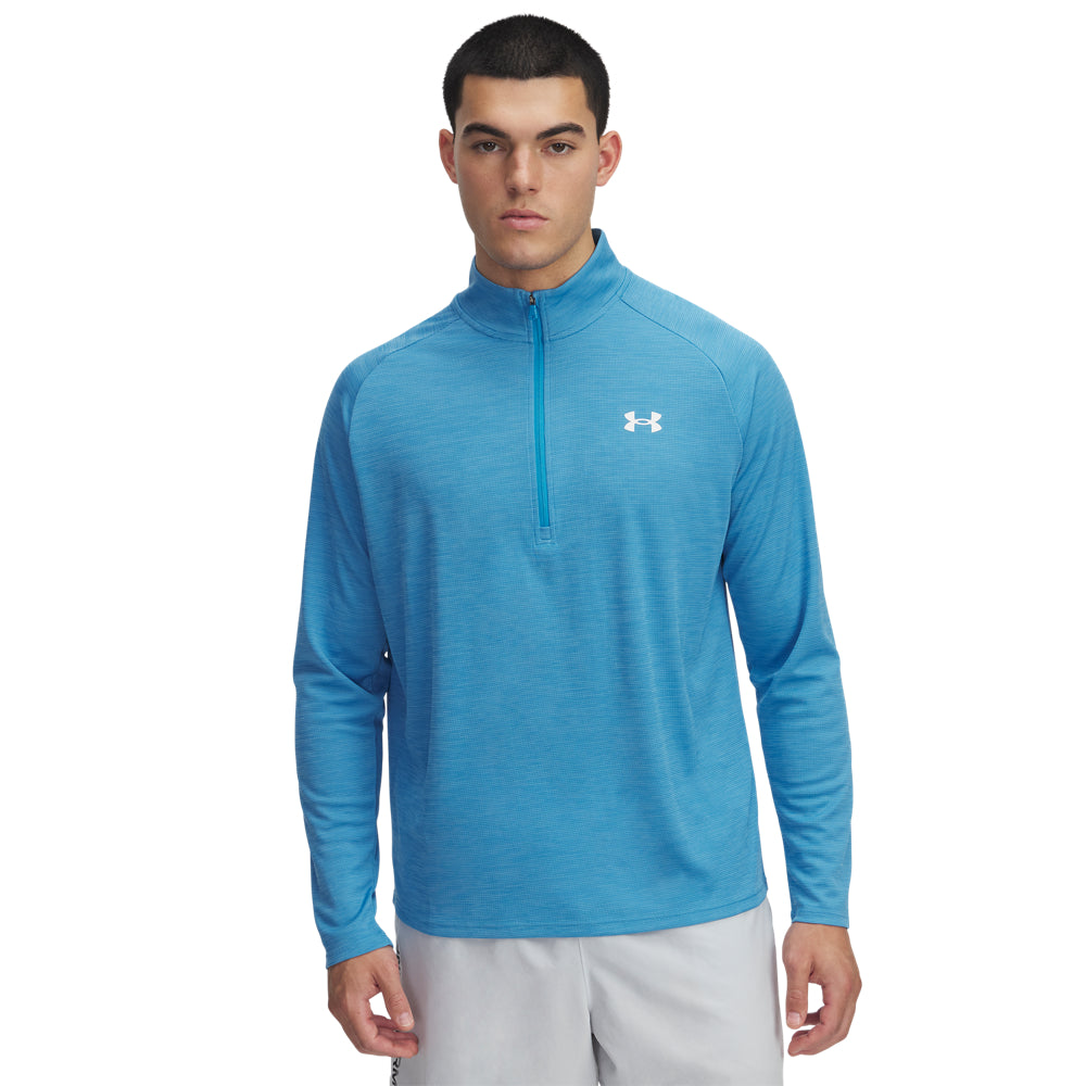 Under Armour Men's Tech Textured 1/2 Zip Pullover - Lightweight Performance Shirt for Running, Gym & Outdoor Activities