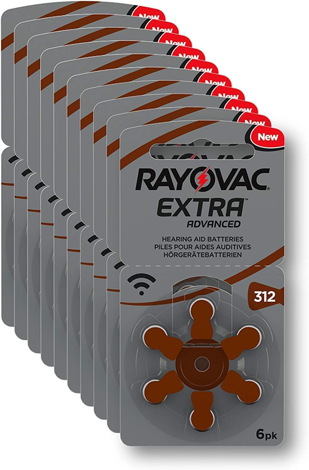 Rayovac Extra Advanced 312 Hearing Aid Batteries - 120 Pack | Long-Lasting Power for Hearing Devices | Perfect for Travel, Work & Daily Use