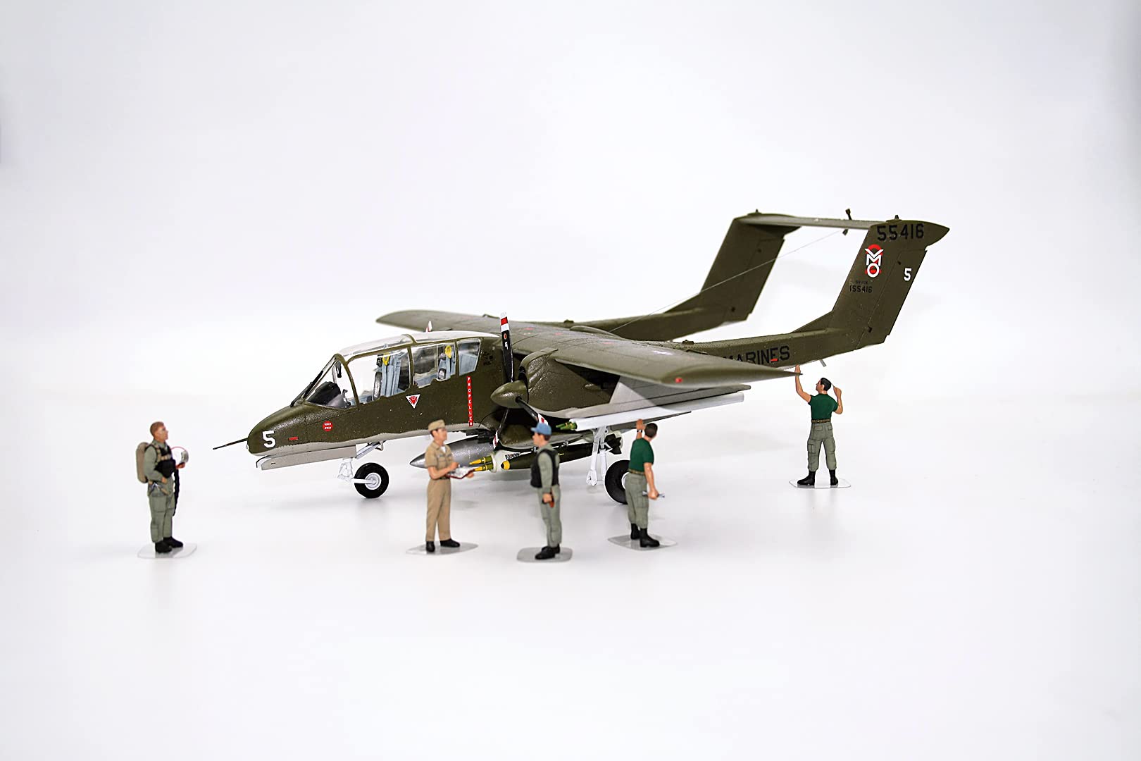 ICM DS4803 1:48 Scale Plastic Military Airplane Model Kit - Vietnam War USAF Airfield Display - Perfect for Collectors, Hobbyists & Historical Dioramas