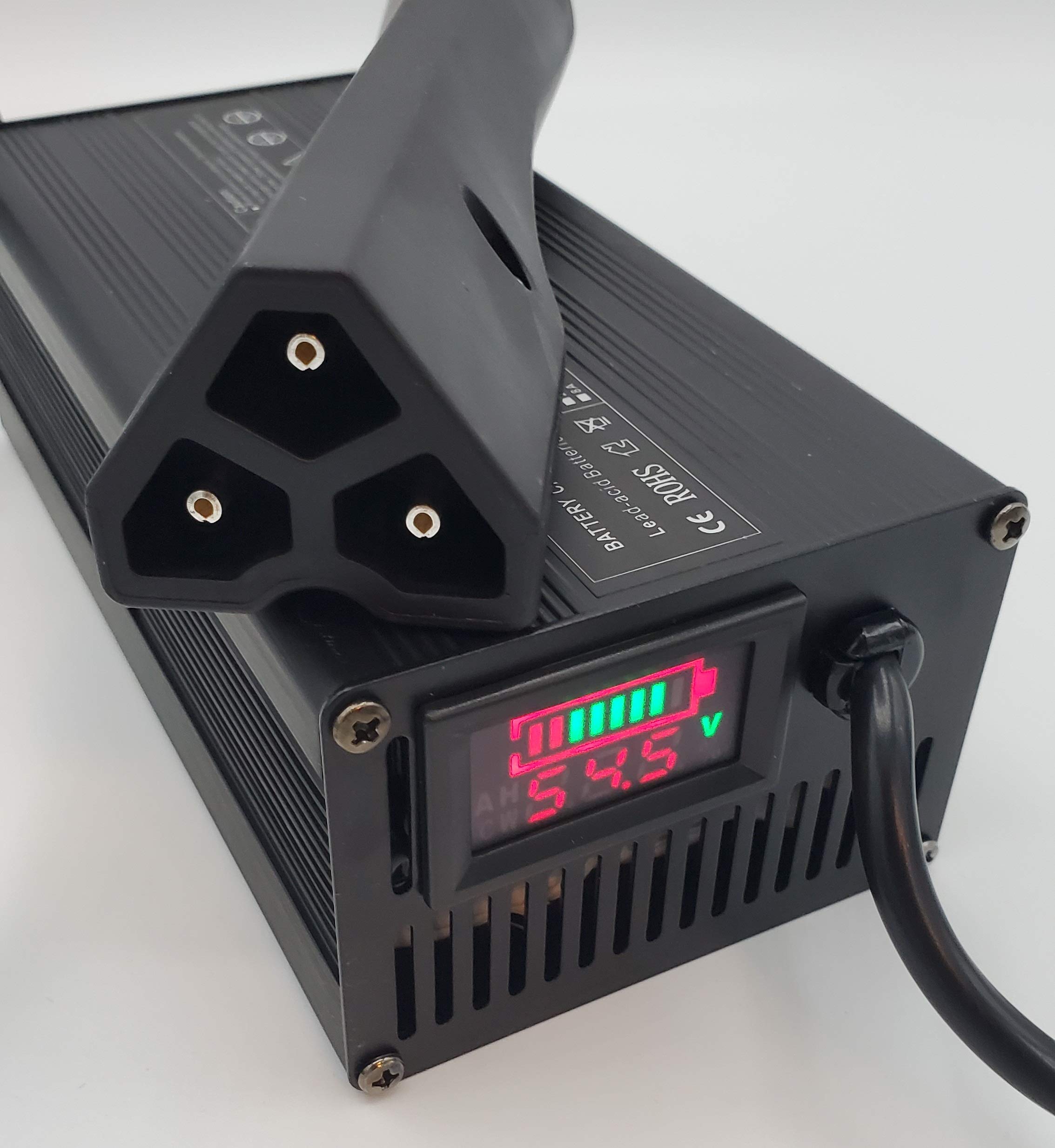 48V Golf Cart Battery Charger with LCD Display - Fast Charging for EZGO, Club Car, Yamaha Golf Carts | Perfect for Golf Courses, Resorts & Home Use